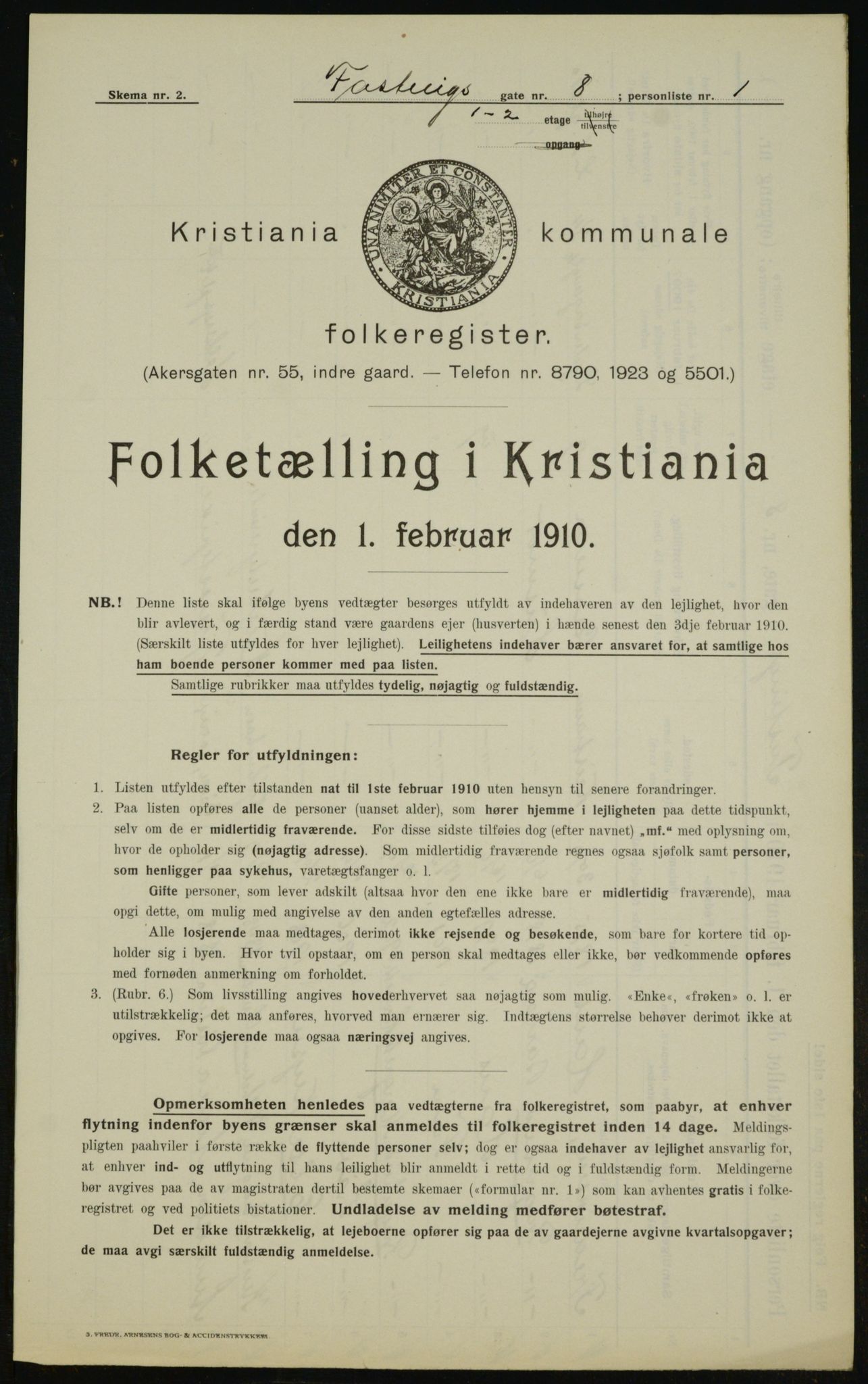 OBA, Kommunal folketelling 1.2.1910 for Kristiania, 1910, s. 22226