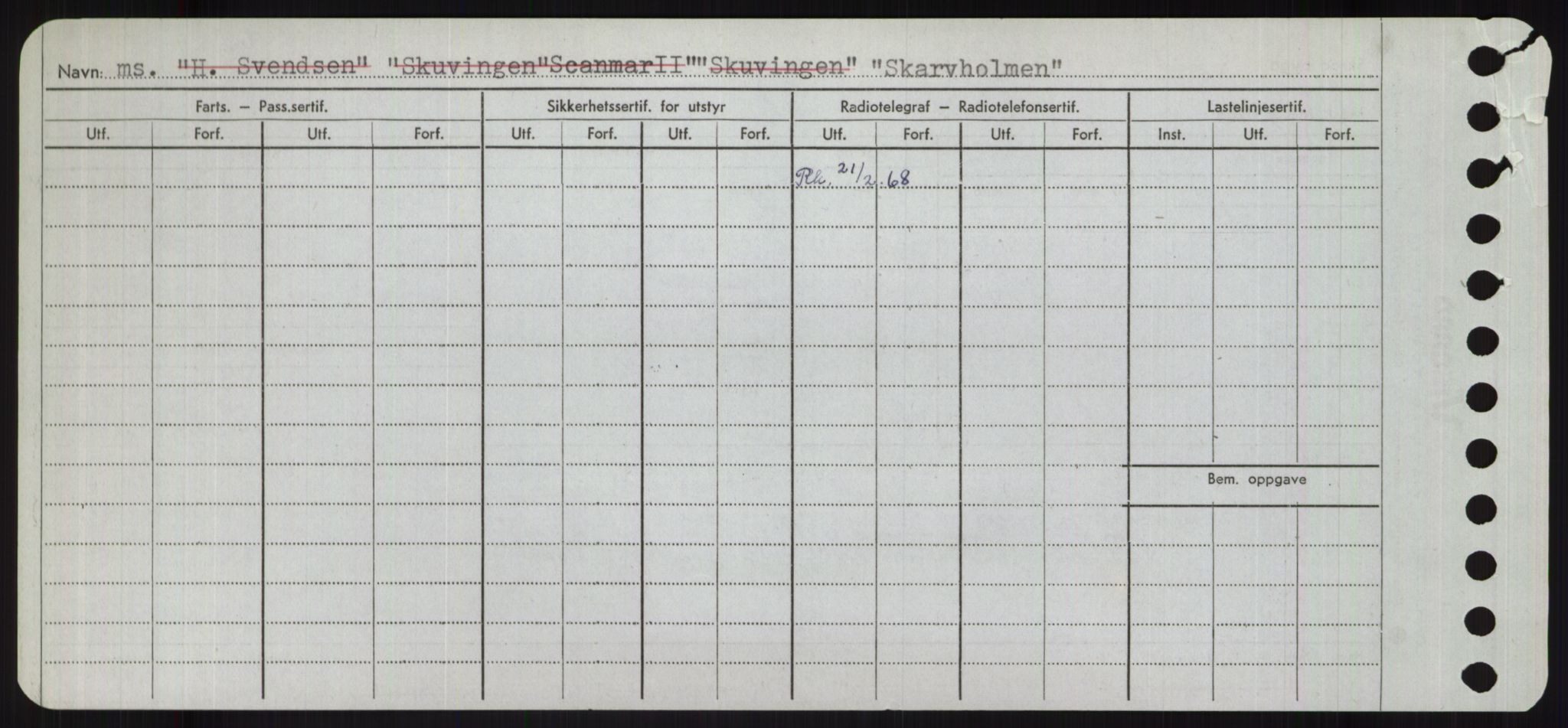 Sjøfartsdirektoratet med forløpere, Skipsmålingen, RA/S-1627/H/Ha/L0005/0001: Fartøy, S-Sven / Fartøy, S-Skji, s. 676