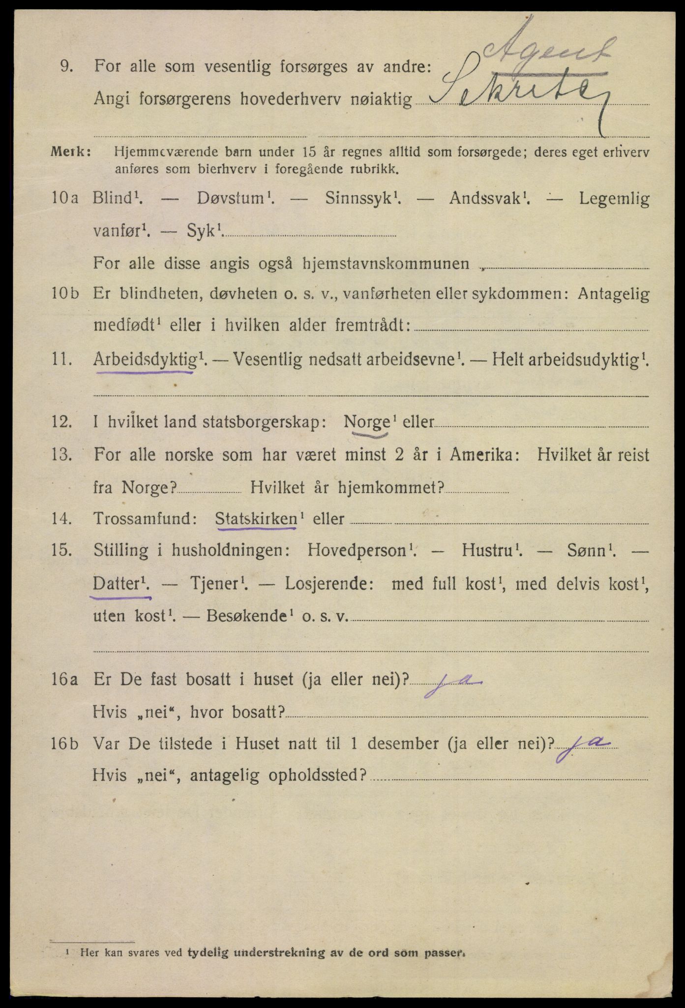 SAKO, Folketelling 1920 for 0801 Kragerø kjøpstad, 1920, s. 5618