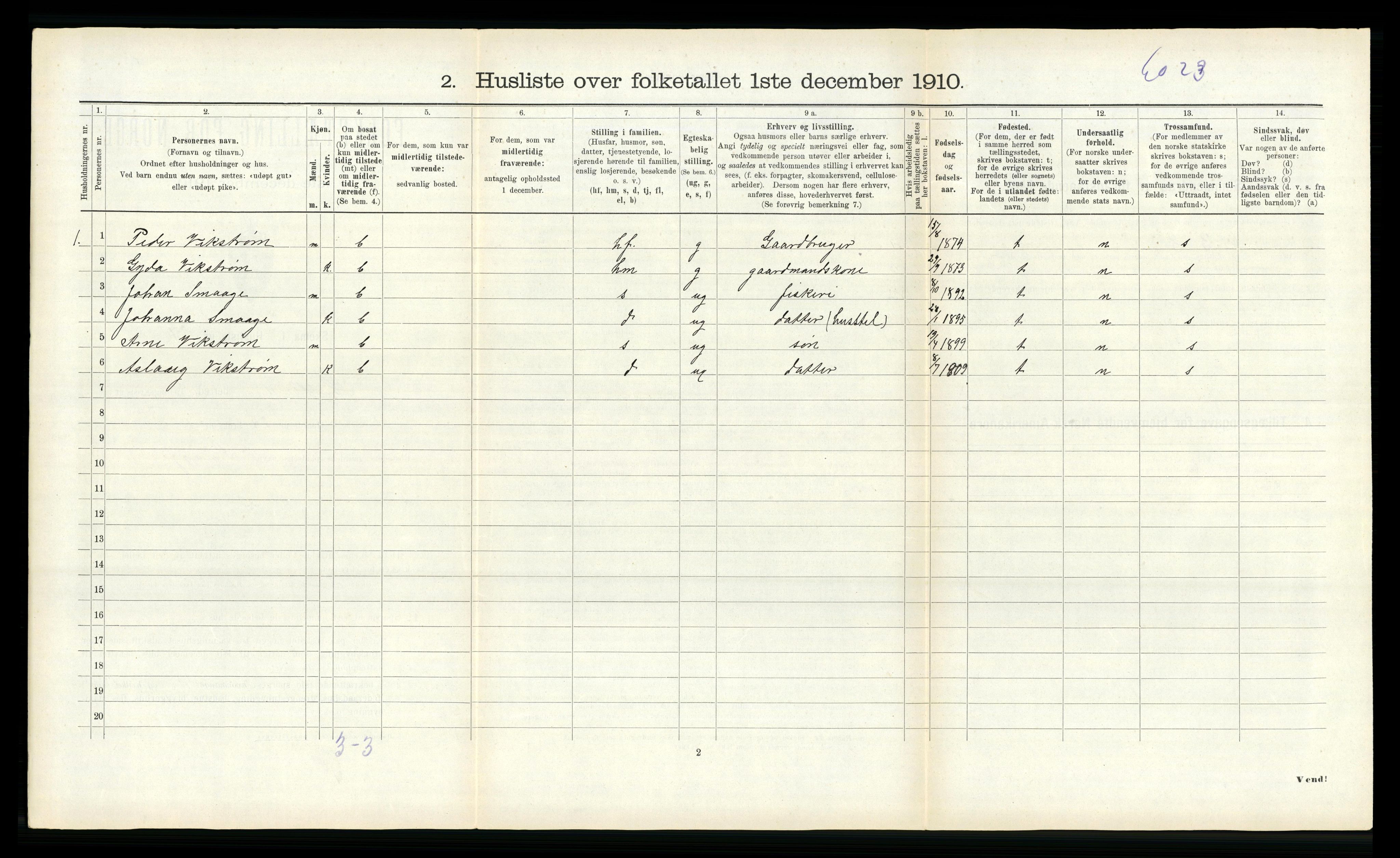 RA, Folketelling 1910 for 1617 Hitra herred, 1910, s. 432