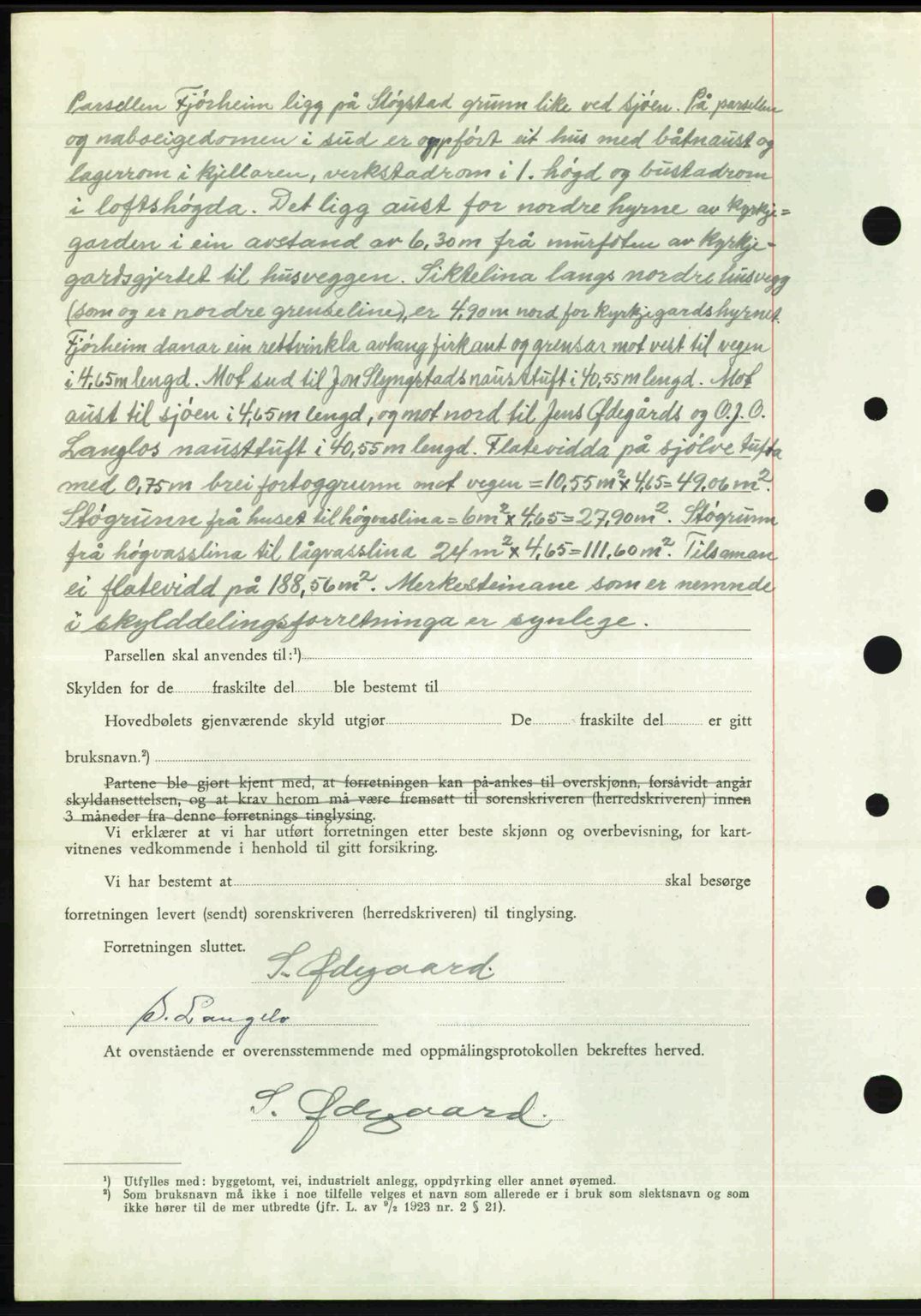 Nordre Sunnmøre sorenskriveri, AV/SAT-A-0006/1/2/2C/2Ca: Pantebok nr. A25, 1947-1947, Dagboknr: 1833/1947