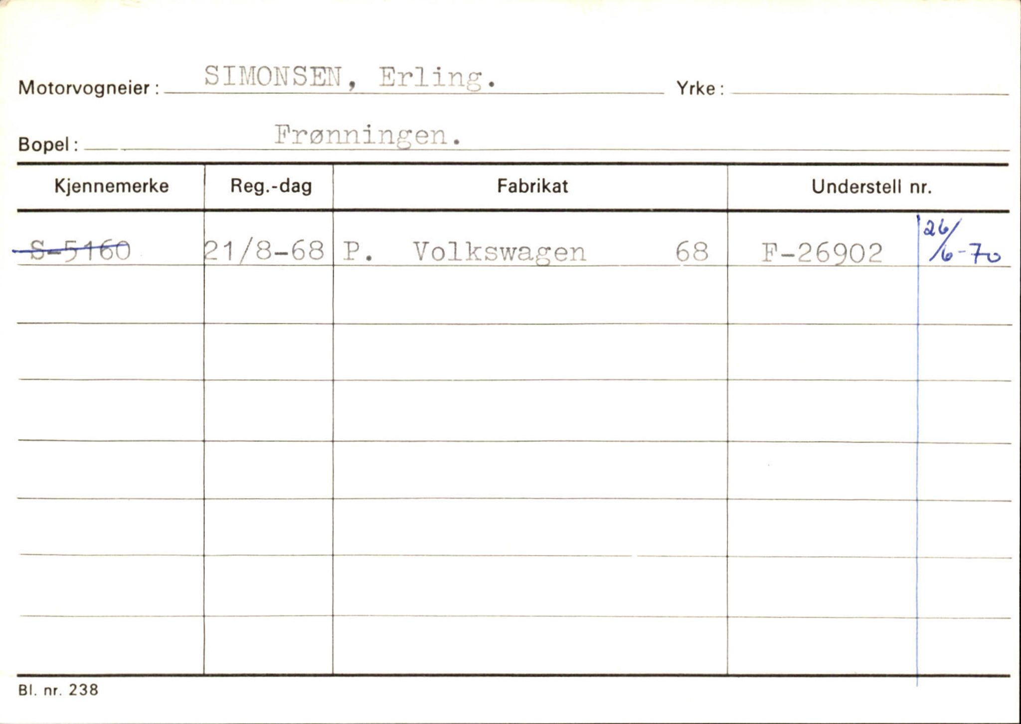 Statens vegvesen, Sogn og Fjordane vegkontor, SAB/A-5301/4/F/L0126: Eigarregister Fjaler M-Å. Leikanger A-Å, 1945-1975, s. 2068