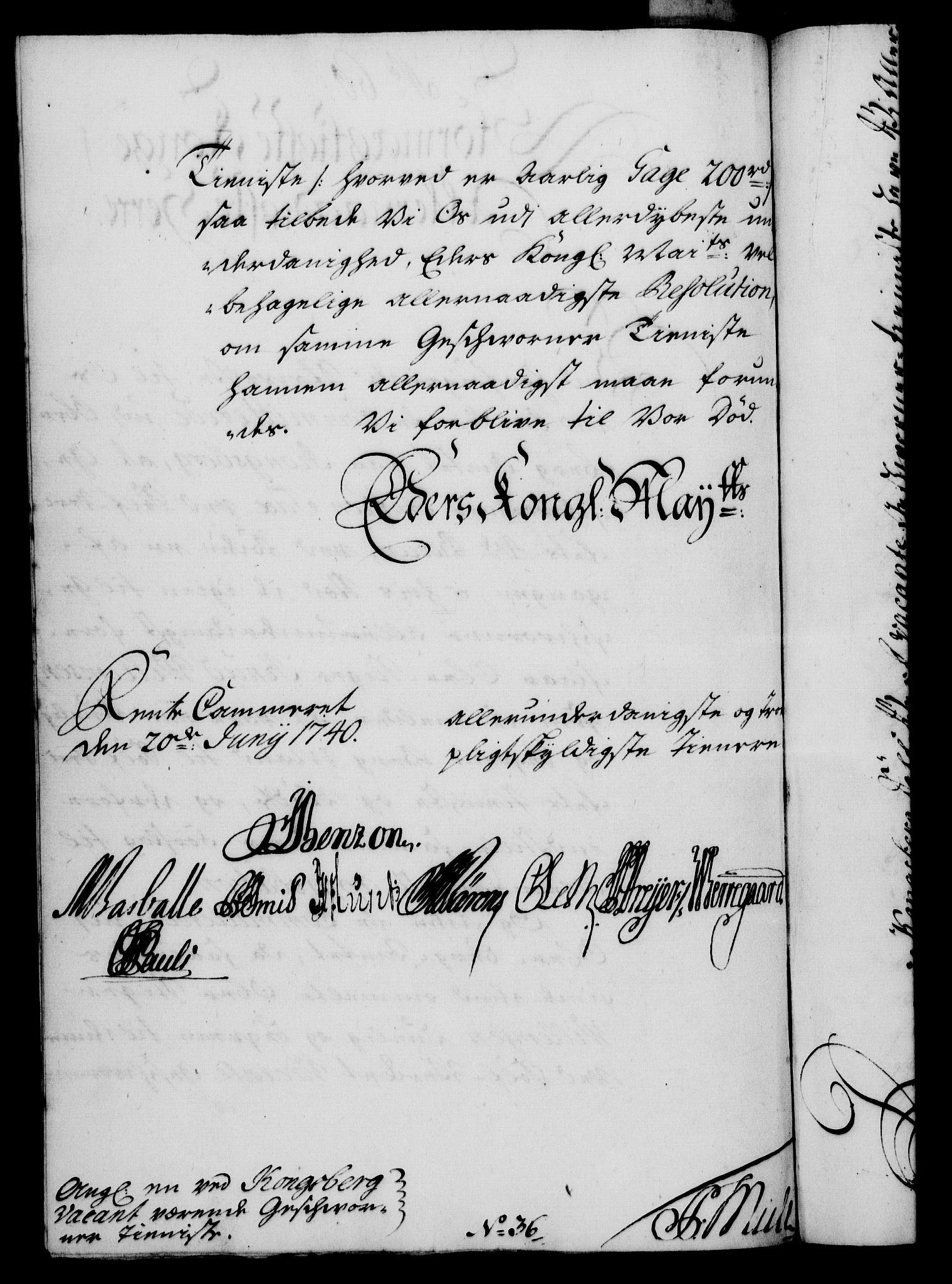 Rentekammeret, Kammerkanselliet, RA/EA-3111/G/Gf/Gfa/L0023: Norsk relasjons- og resolusjonsprotokoll (merket RK 52.23), 1740, s. 414