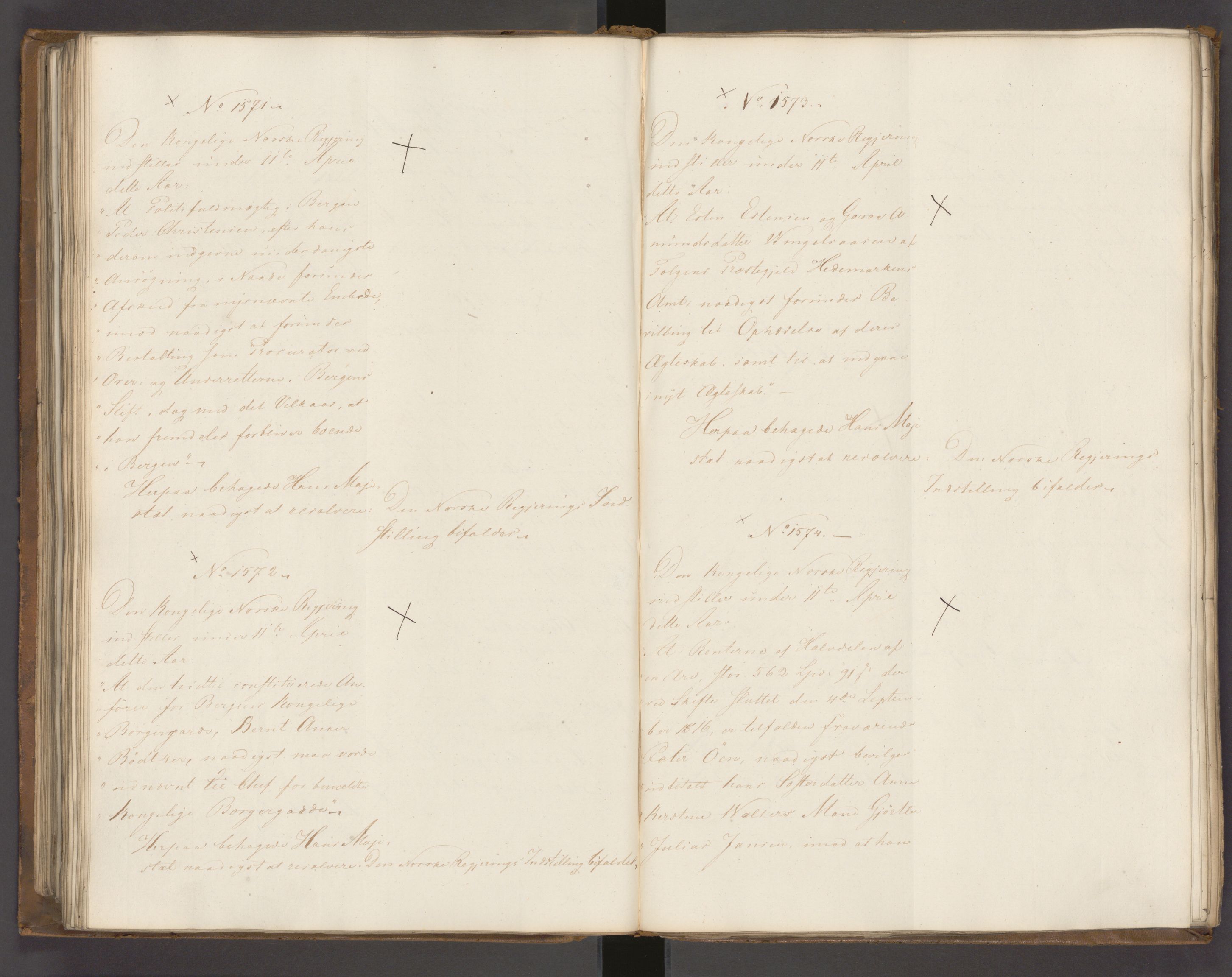 Statsrådssekretariatet, AV/RA-S-1001/A/Ab/L0022: Kgl. res. nr. 1210-1721, 1. halvår, 1826