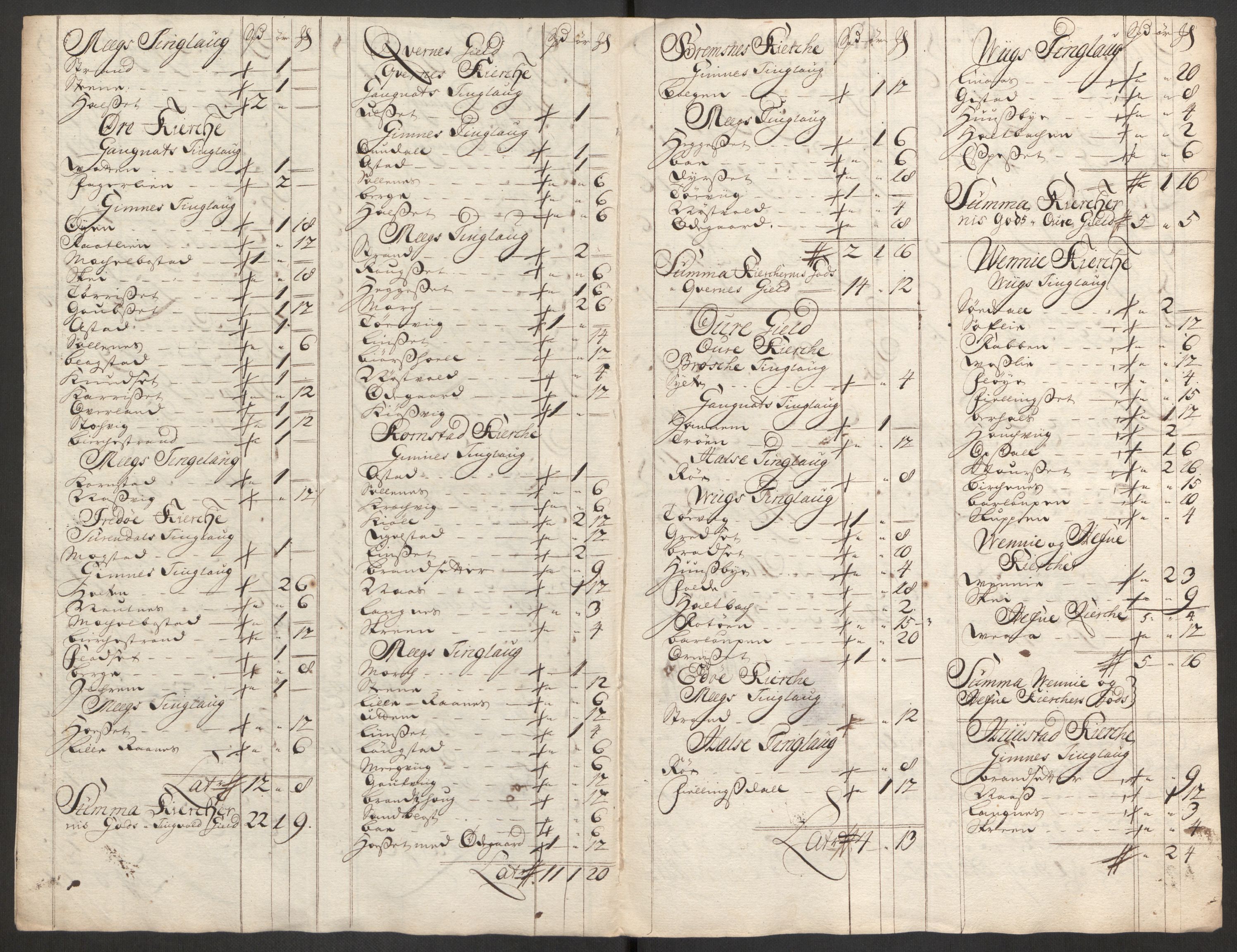 Rentekammeret inntil 1814, Reviderte regnskaper, Fogderegnskap, AV/RA-EA-4092/R56/L3759: Fogderegnskap Nordmøre, 1726, s. 353