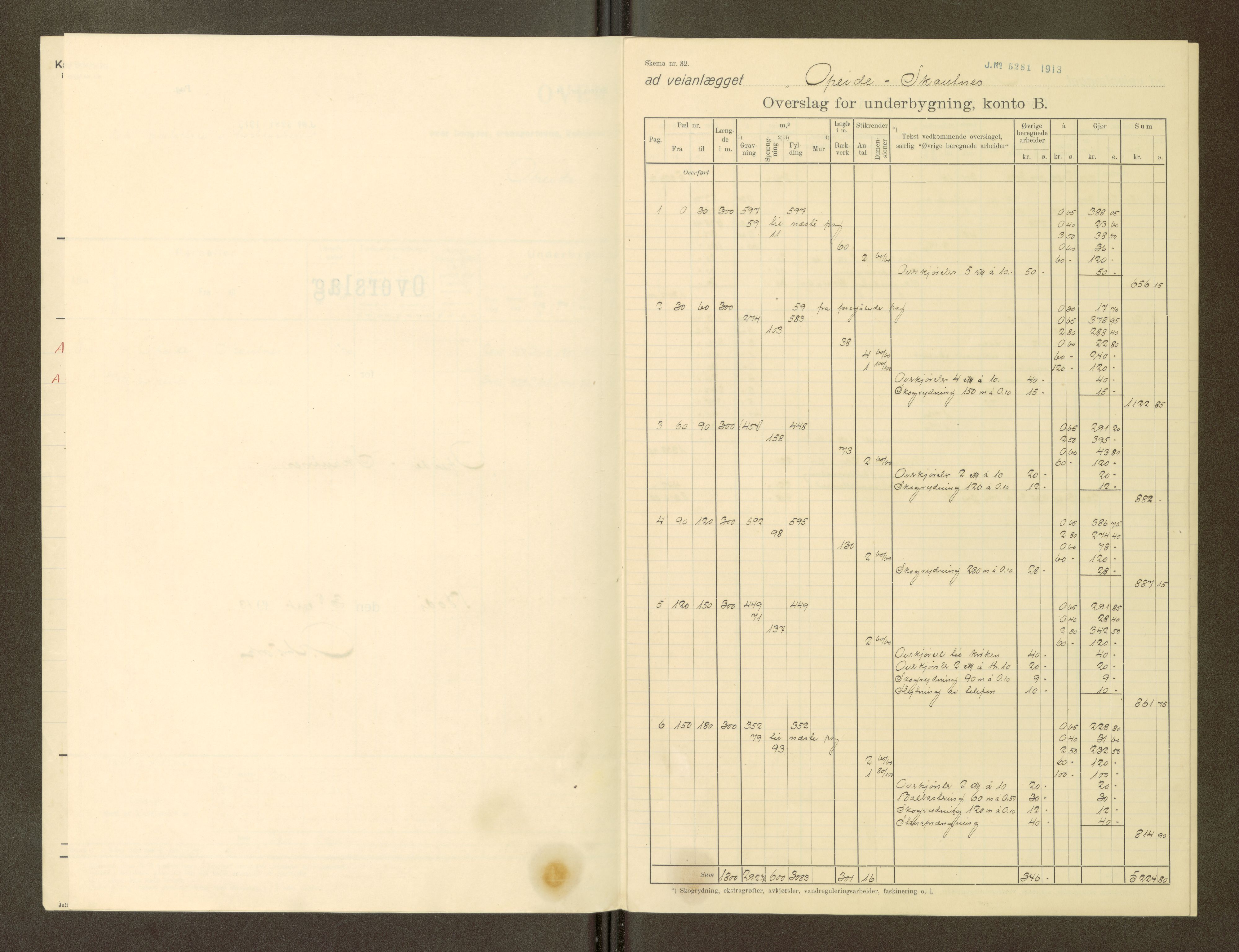 Nordland vegkontor, AV/SAT-A-4181/F/Fa/L0030: Hamarøy/Tysfjord, 1885-1948, s. 803