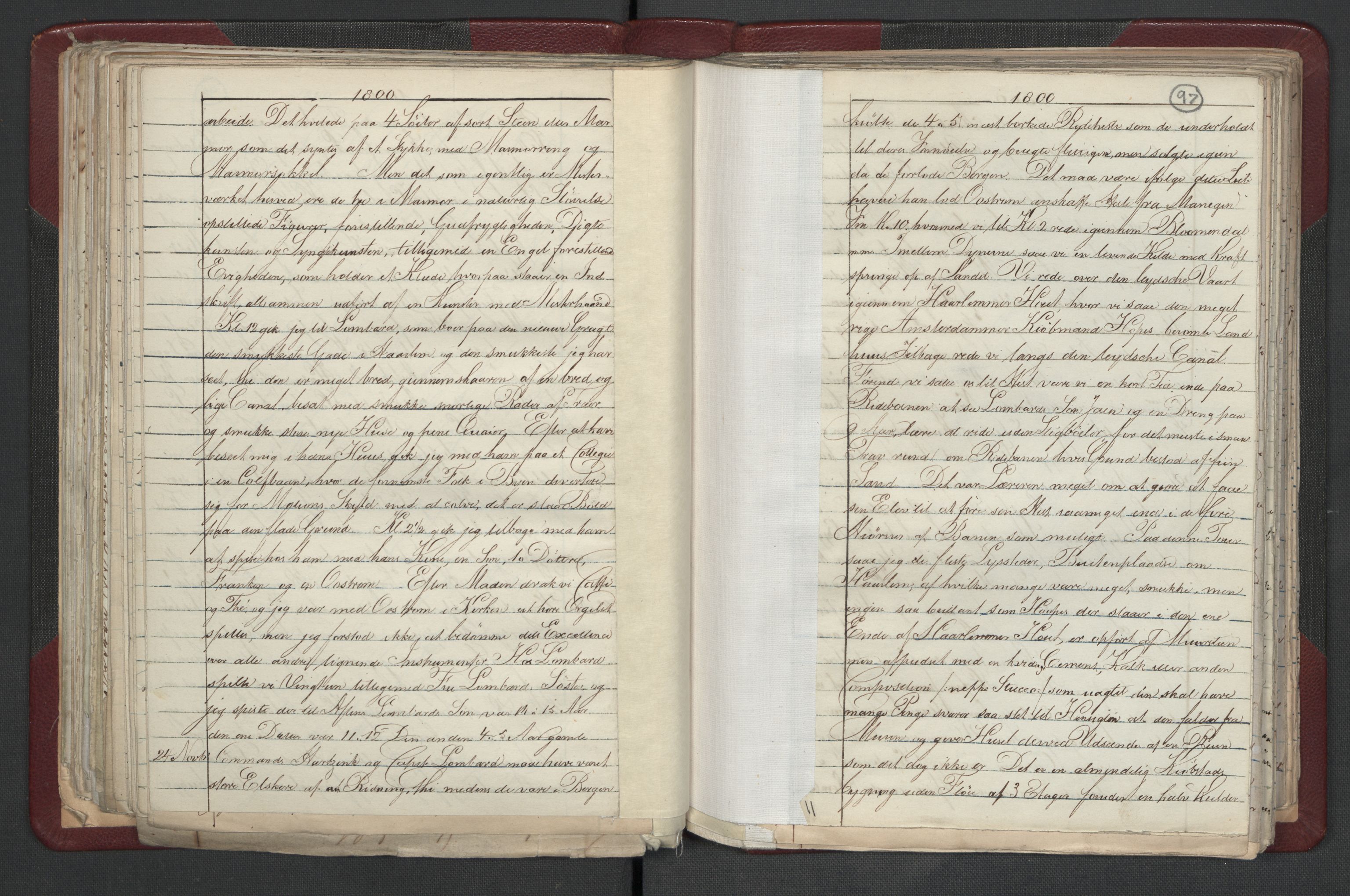 Meltzer, Fredrik, AV/RA-PA-0028/F/L0001: Dagbok for årene 1796-1808, 1811, 1817, 1796-1817, s. 96b-97a