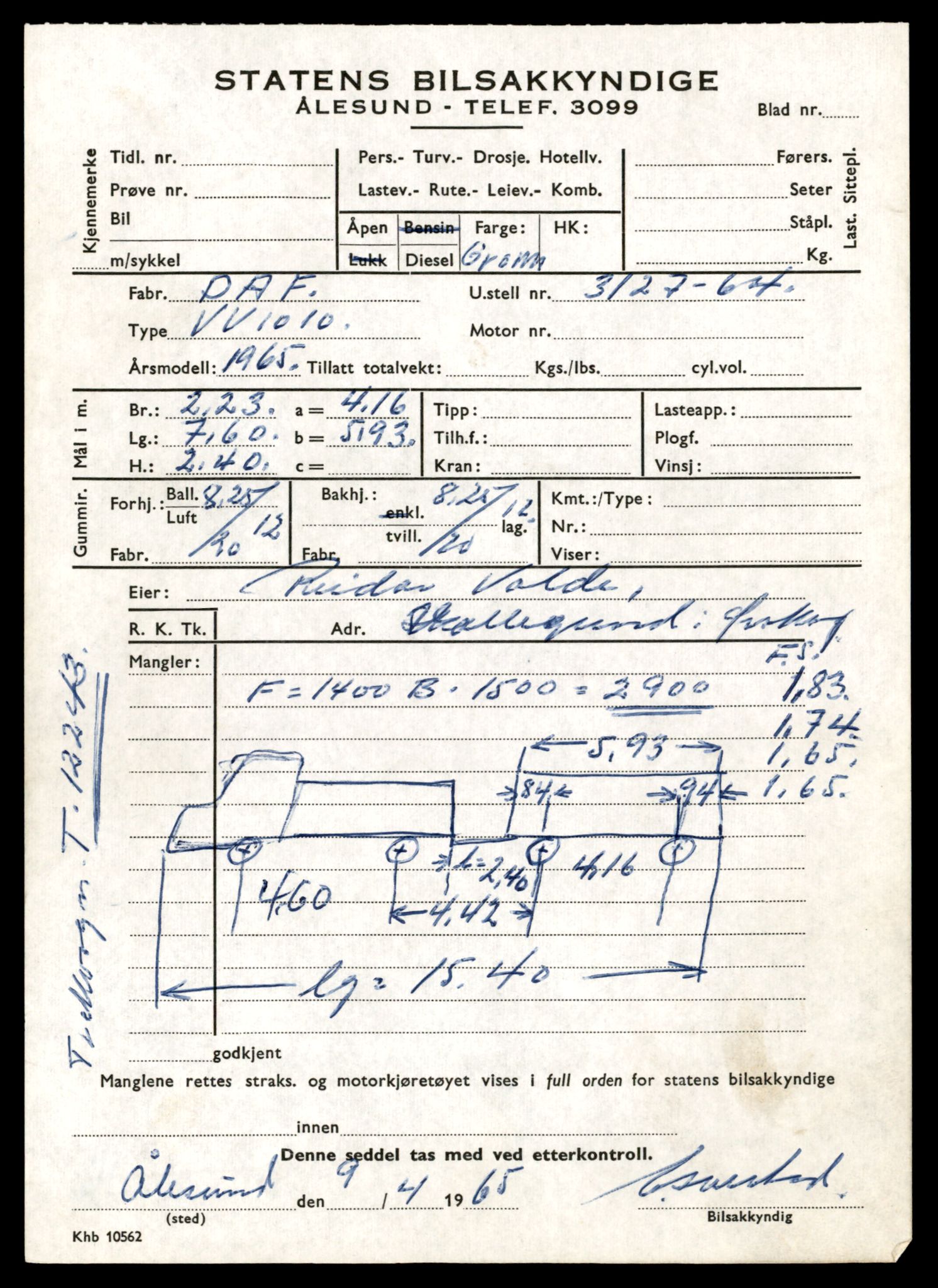 Møre og Romsdal vegkontor - Ålesund trafikkstasjon, AV/SAT-A-4099/F/Fe/L0033: Registreringskort for kjøretøy T 12151 - T 12474, 1927-1998, s. 2327