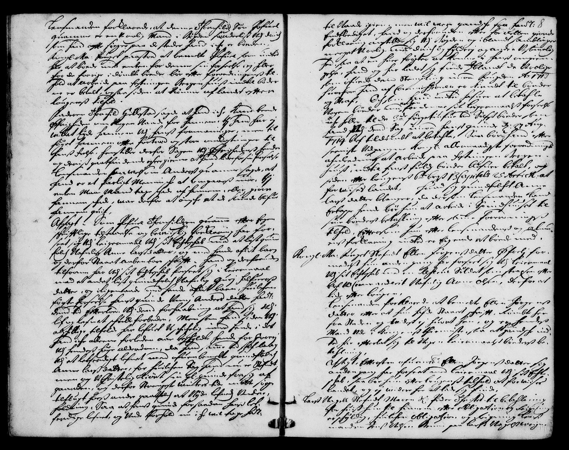 Indre Sogn tingrett, AV/SAB-A-3301/1/F/Fa/L0028: Tingbok 28, 1715-1720, s. 7b-8a