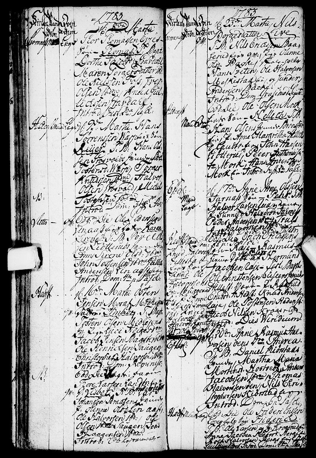 Sandsvær kirkebøker, AV/SAKO-A-244/G/Ga/L0001: Klokkerbok nr. I 1, 1775-1786