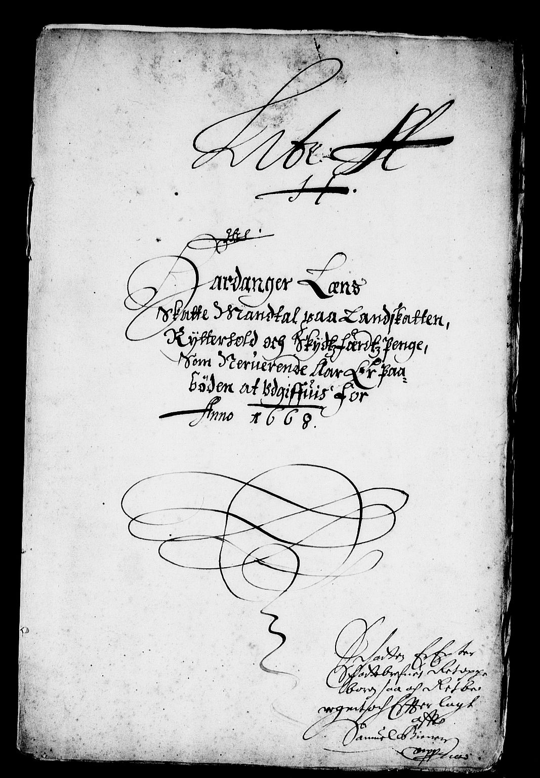 Rentekammeret inntil 1814, Reviderte regnskaper, Stiftamtstueregnskaper, Bergen stiftamt, RA/EA-6043/R/Rc/L0027: Bergen stiftamt, 1668