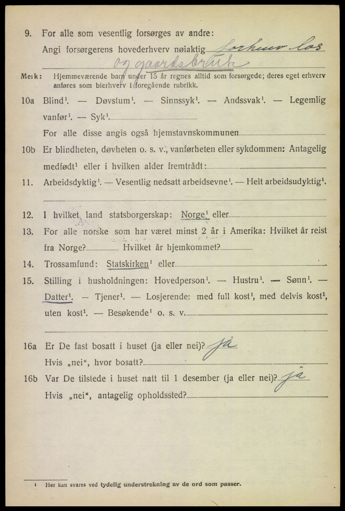 SAK, Folketelling 1920 for 1011 Randesund herred, 1920, s. 2299