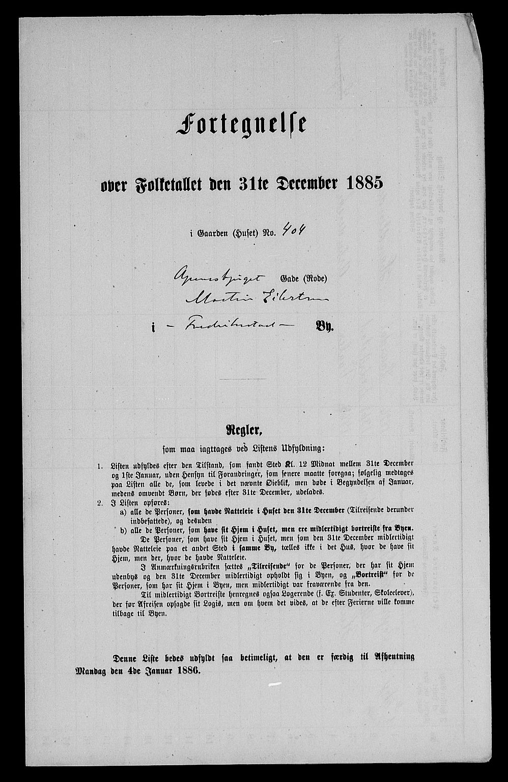 RA, Folketelling 1885 for 0103 Fredrikstad kjøpstad, 1885, s. 952