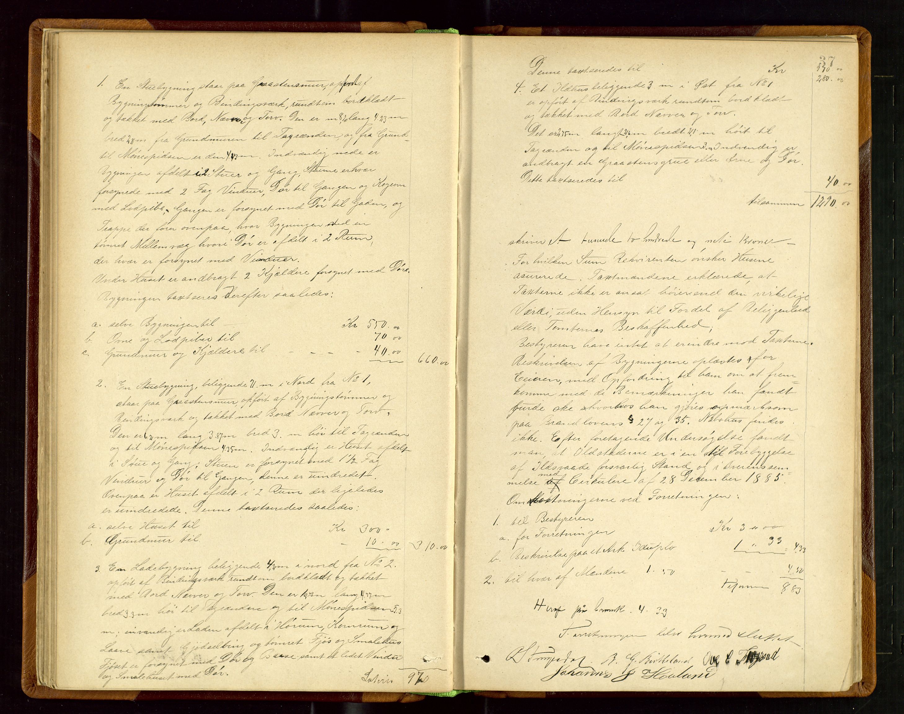 Sauda lensmannskontor, AV/SAST-A-100177/Goa/L0002: "Brandtaxtforretninger i Saude Lensmandsdistrikt", 1887-1918, s. 36b-37a