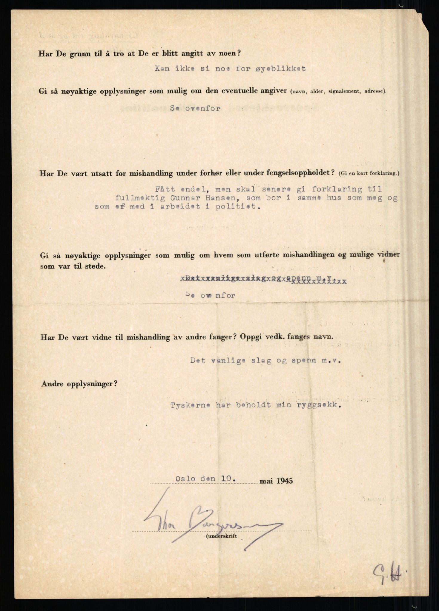 Rikspolitisjefen, AV/RA-S-1560/L/L0002: Berg, Alf - Bråthen, Thorleif, 1940-1945, s. 206