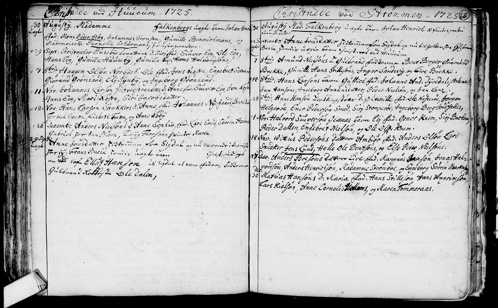 Hurum kirkebøker, SAKO/A-229/F/Fa/L0001: Ministerialbok nr. 1, 1715-1732, s. 65