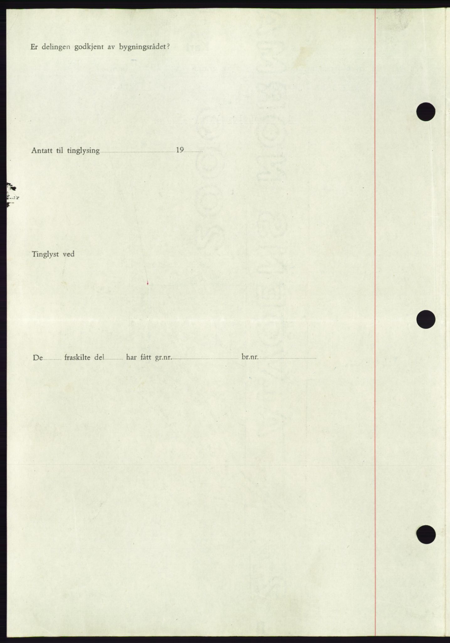 Søre Sunnmøre sorenskriveri, AV/SAT-A-4122/1/2/2C/L0084: Pantebok nr. 10A, 1949-1949, Dagboknr: 907/1949