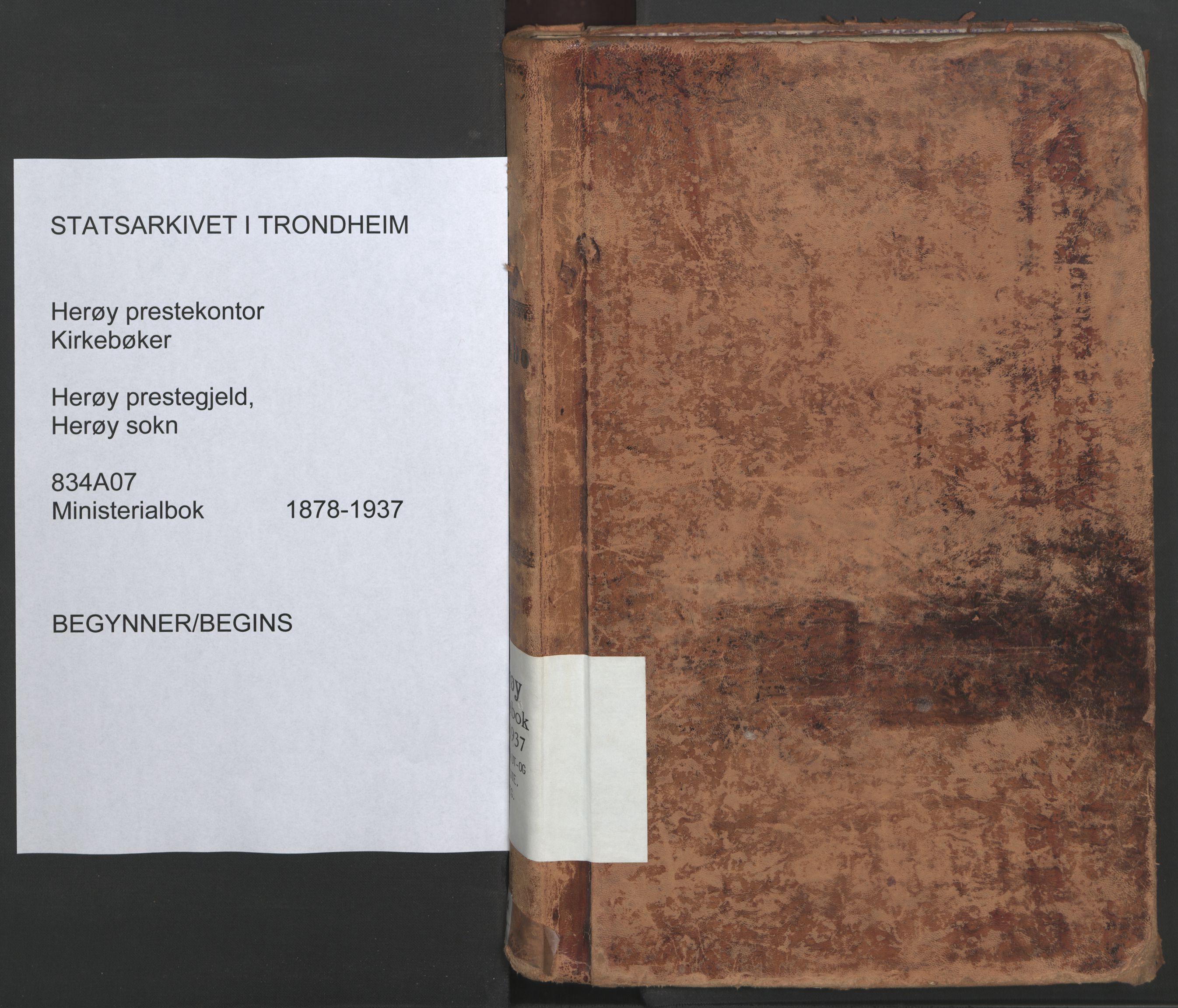 Ministerialprotokoller, klokkerbøker og fødselsregistre - Nordland, AV/SAT-A-1459/834/L0509: Ministerialbok nr. 834A07, 1878-1937