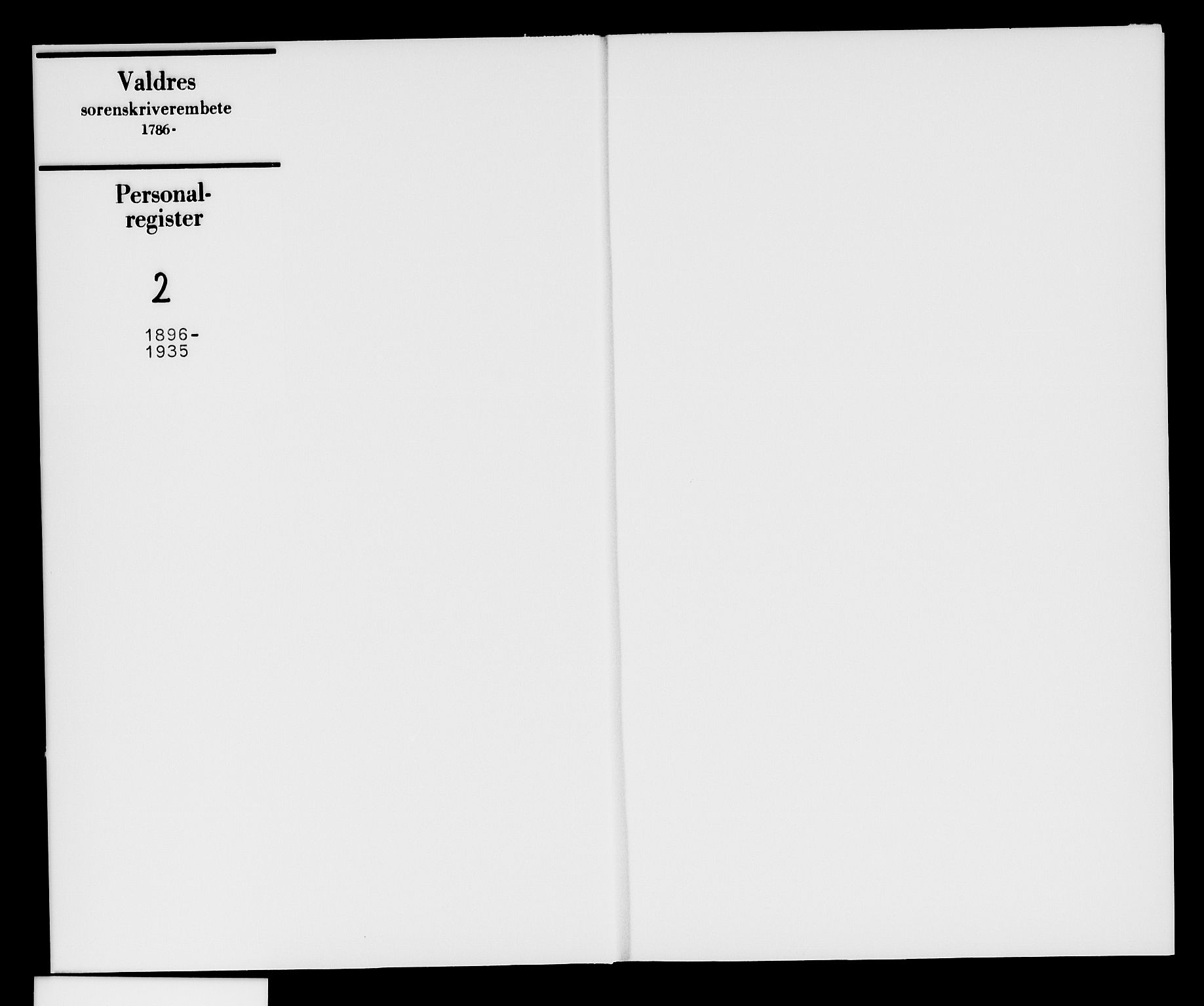 Valdres sorenskriveri, AV/SAH-TING-016/H/Ha/Hah/L0002: Panteregister nr. 2, 1896-1935