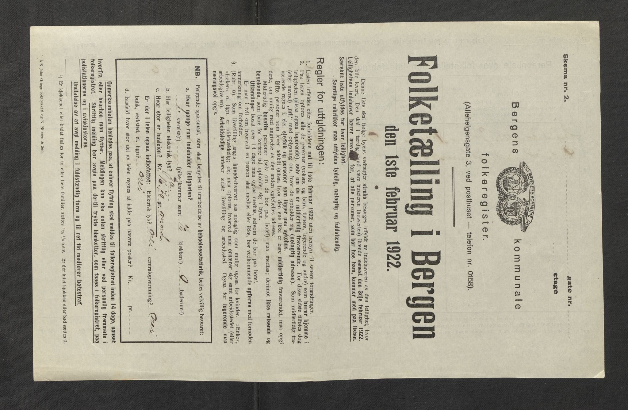 SAB, Kommunal folketelling 1922 for Bergen kjøpstad, 1922, s. 10570