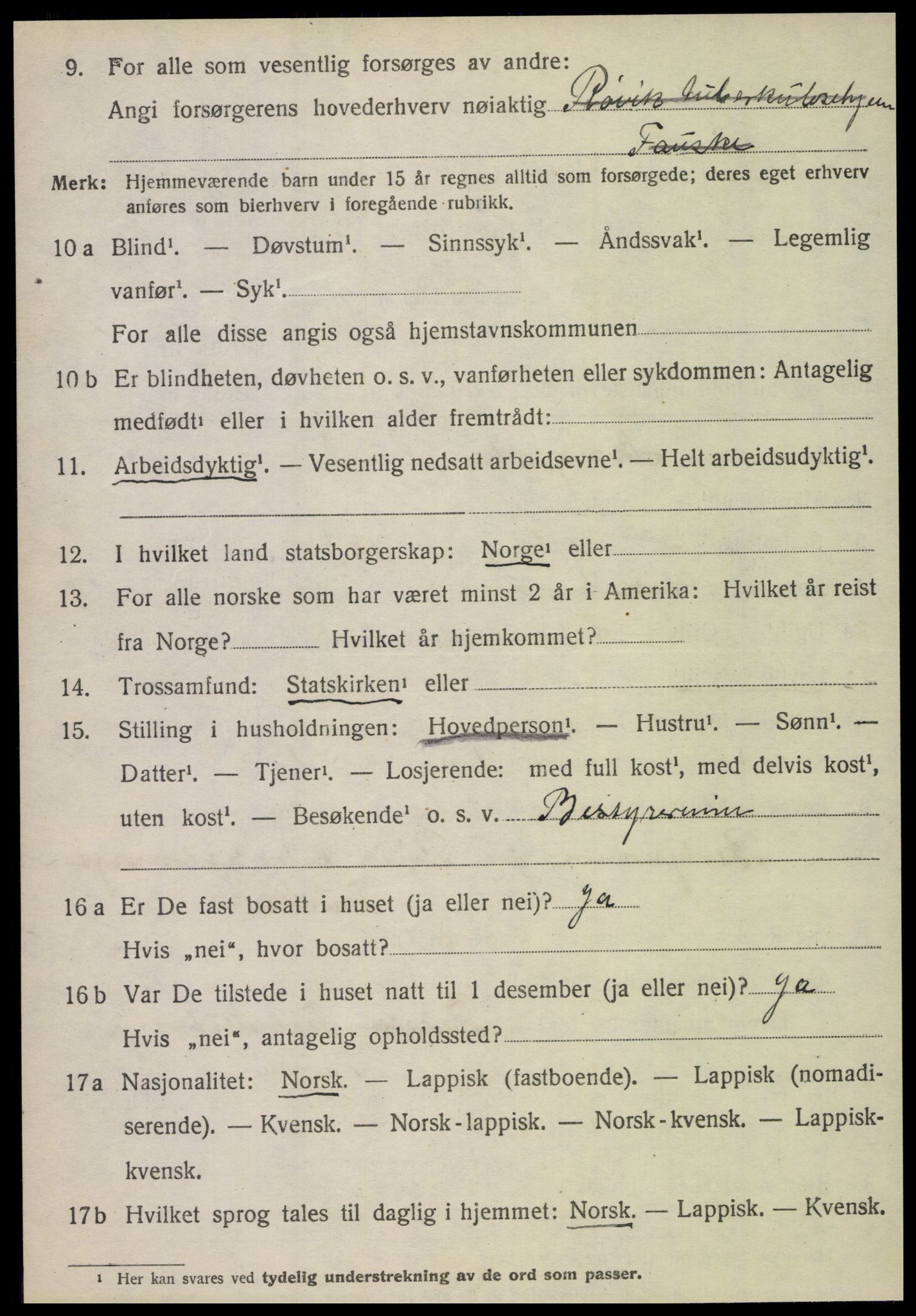 SAT, Folketelling 1920 for 1841 Fauske herred, 1920, s. 14317