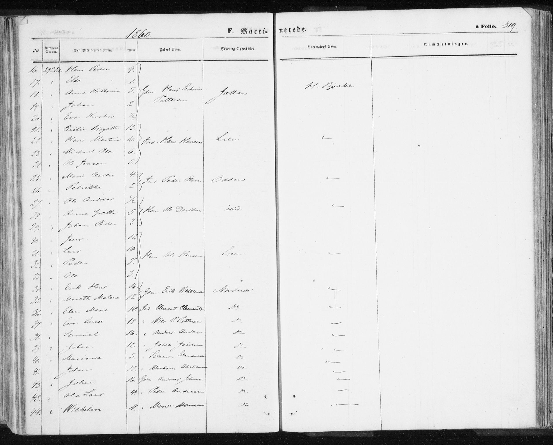 Lyngen sokneprestembete, SATØ/S-1289/H/He/Hea/L0005kirke: Ministerialbok nr. 5, 1859-1869, s. 319