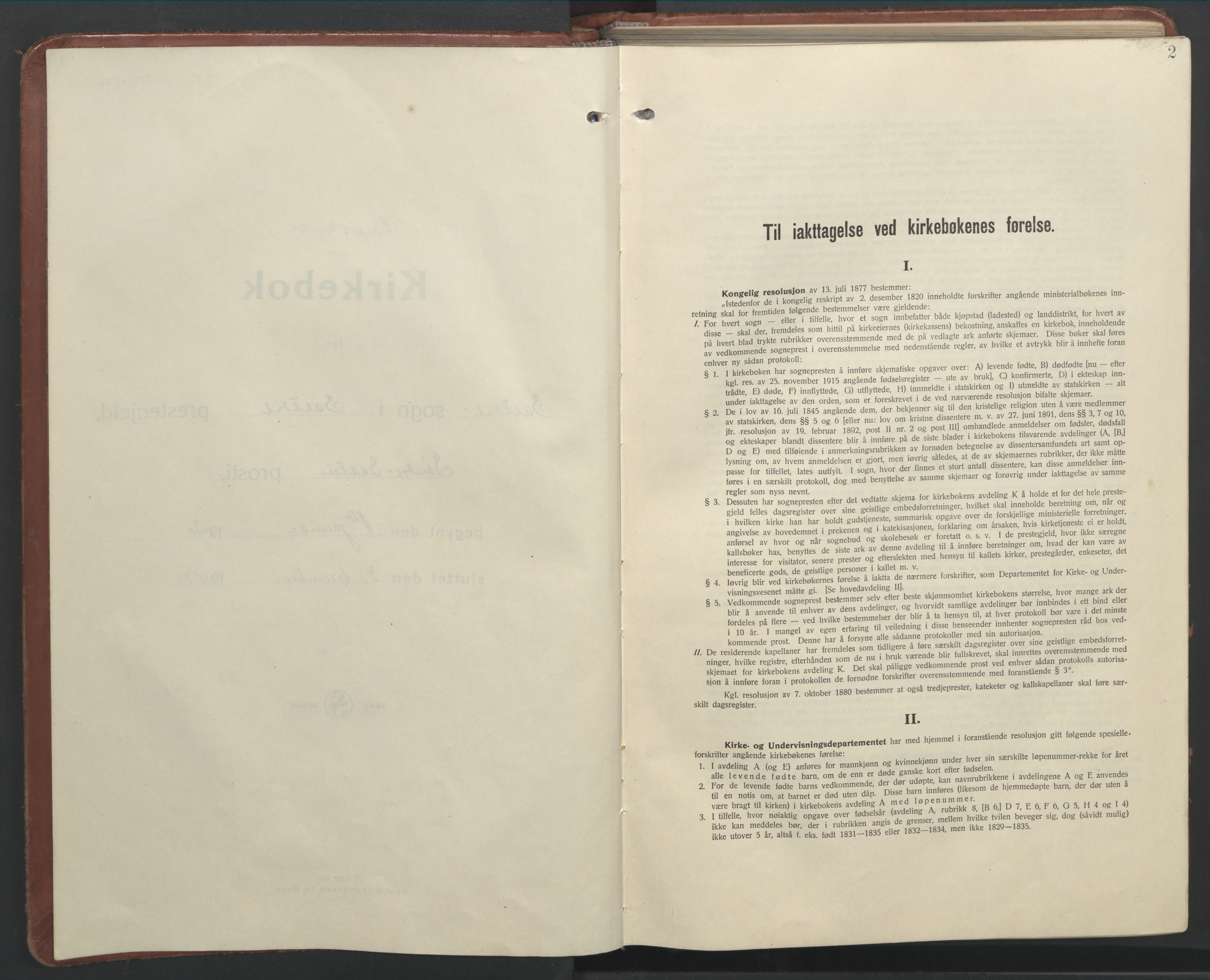 Ministerialprotokoller, klokkerbøker og fødselsregistre - Nordland, AV/SAT-A-1459/847/L0680: Klokkerbok nr. 847C08, 1930-1947, s. 2