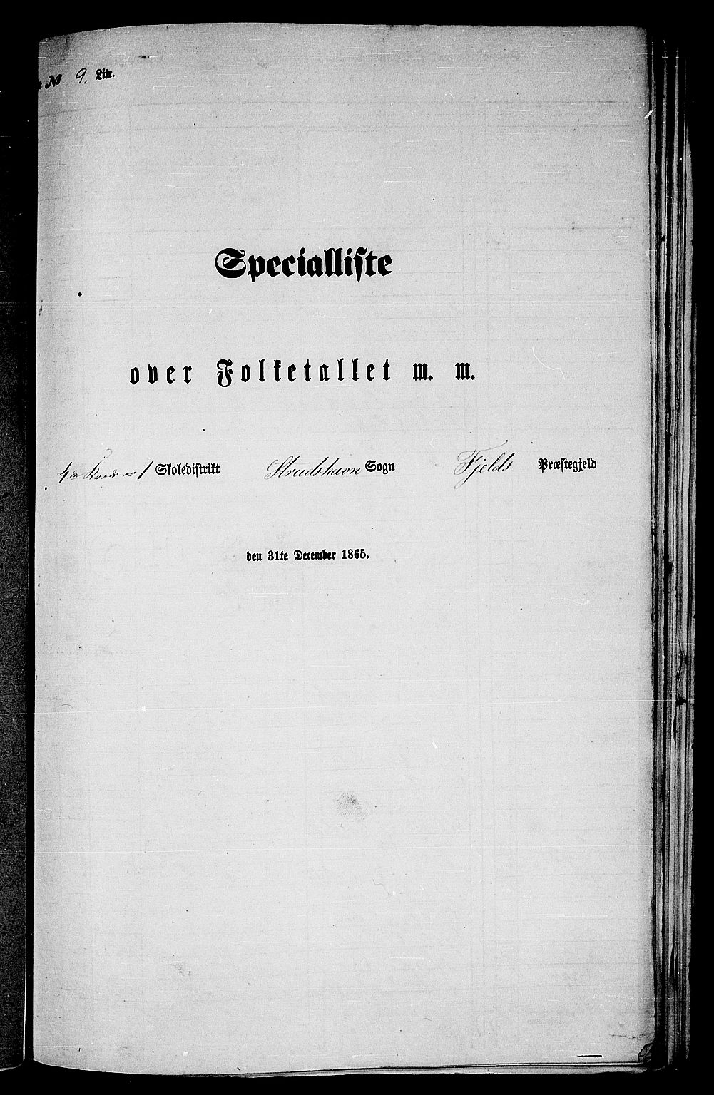 RA, Folketelling 1865 for 1246P Fjell prestegjeld, 1865, s. 151