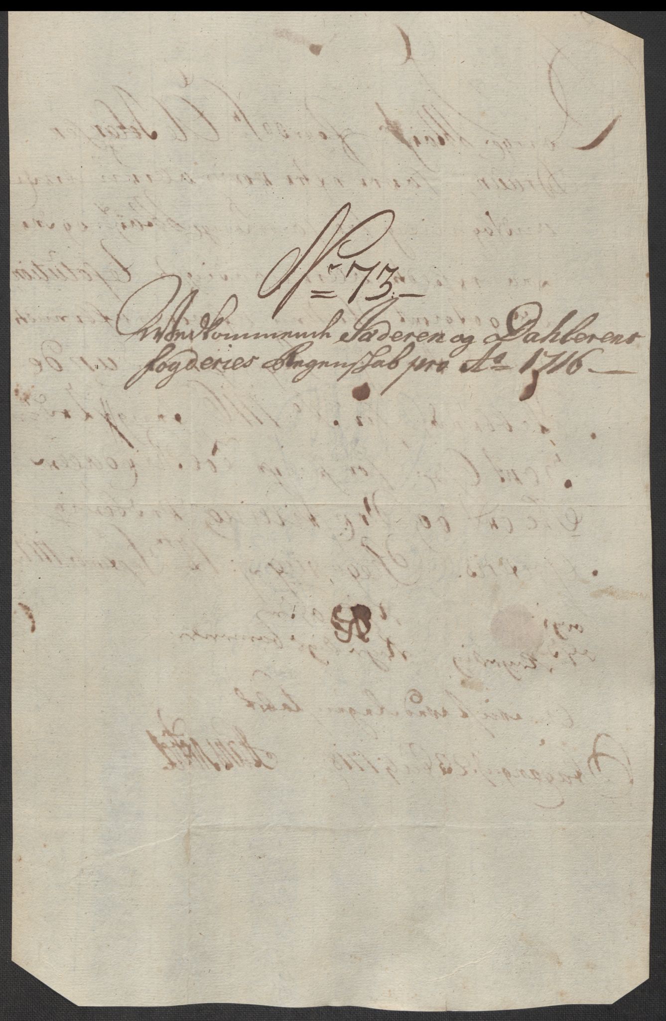 Rentekammeret inntil 1814, Reviderte regnskaper, Fogderegnskap, AV/RA-EA-4092/R46/L2740: Fogderegnskap Jæren og Dalane, 1715-1716, s. 507