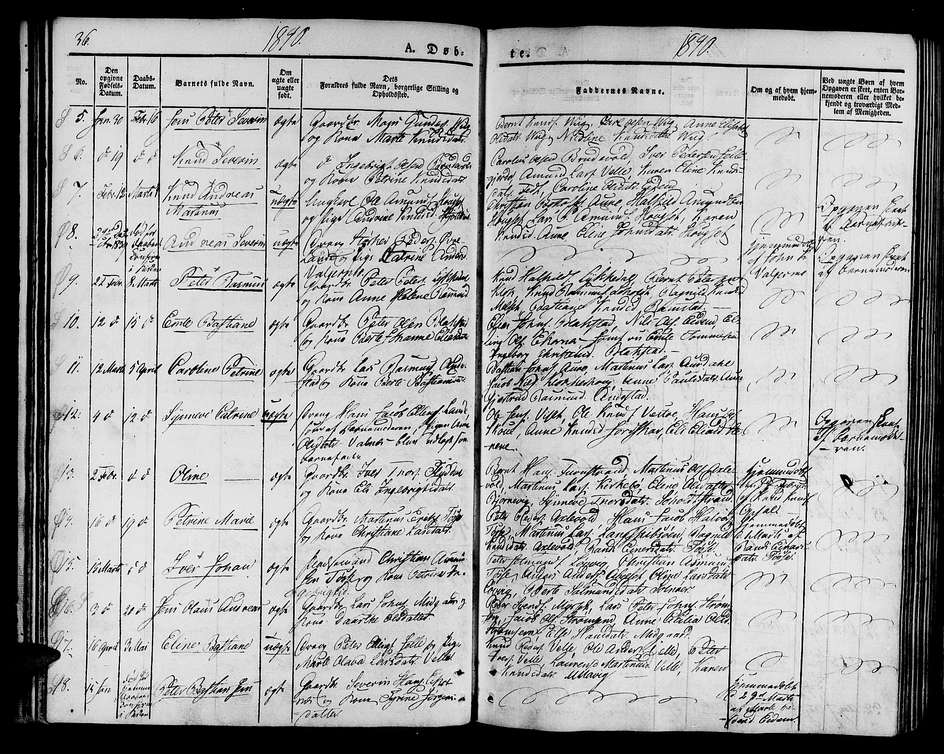 Ministerialprotokoller, klokkerbøker og fødselsregistre - Møre og Romsdal, AV/SAT-A-1454/522/L0311: Ministerialbok nr. 522A06, 1832-1842, s. 36