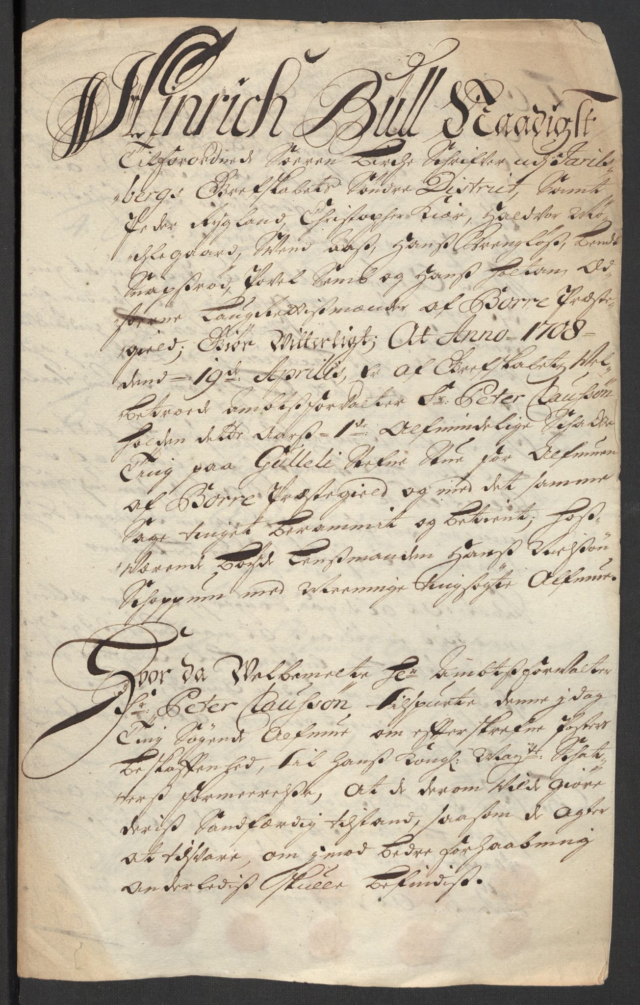 Rentekammeret inntil 1814, Reviderte regnskaper, Fogderegnskap, AV/RA-EA-4092/R32/L1873: Fogderegnskap Jarlsberg grevskap, 1708, s. 151