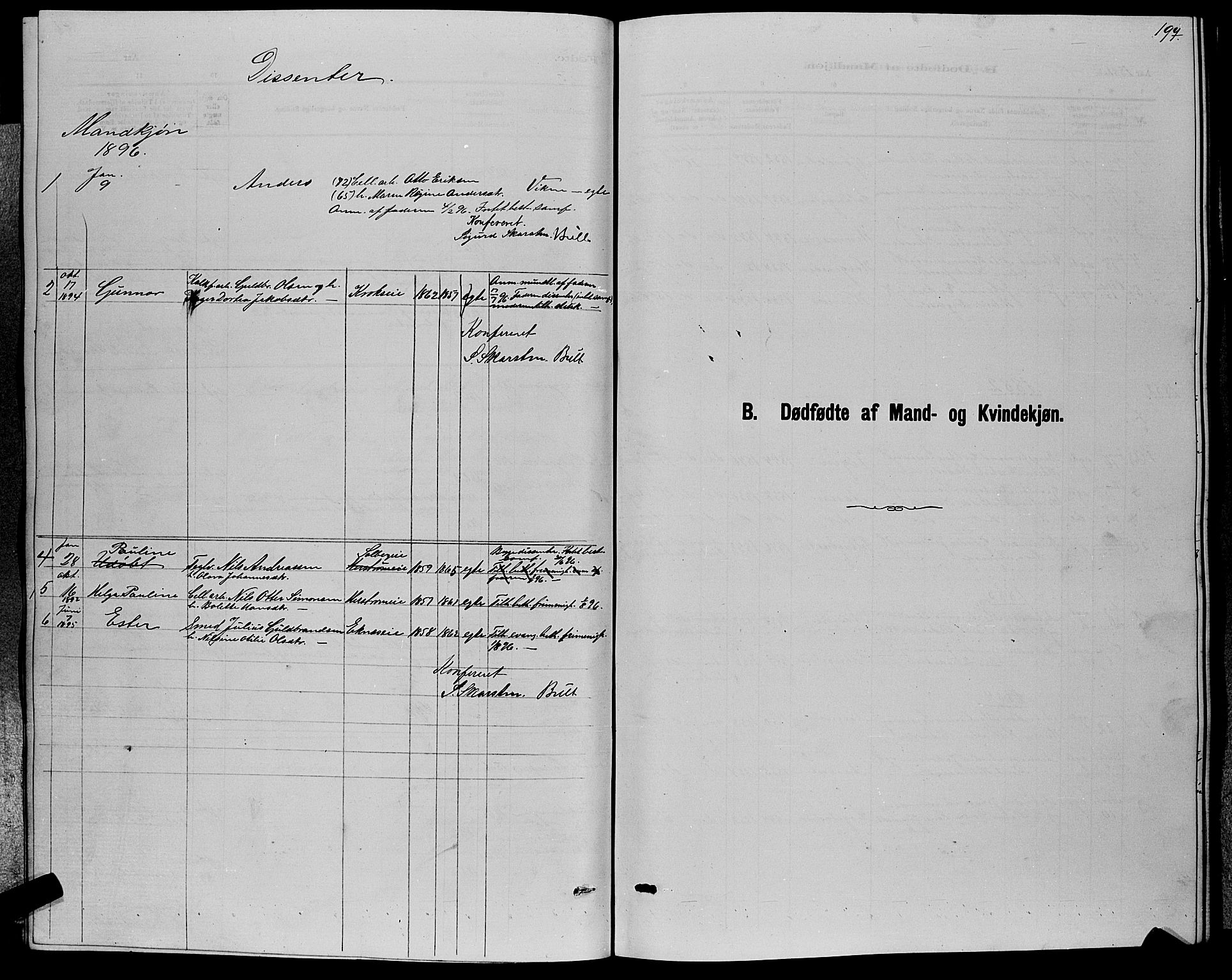 Nedre Eiker kirkebøker, SAKO/A-612/G/Ga/L0002: Klokkerbok nr. 2, 1880-1896, s. 197