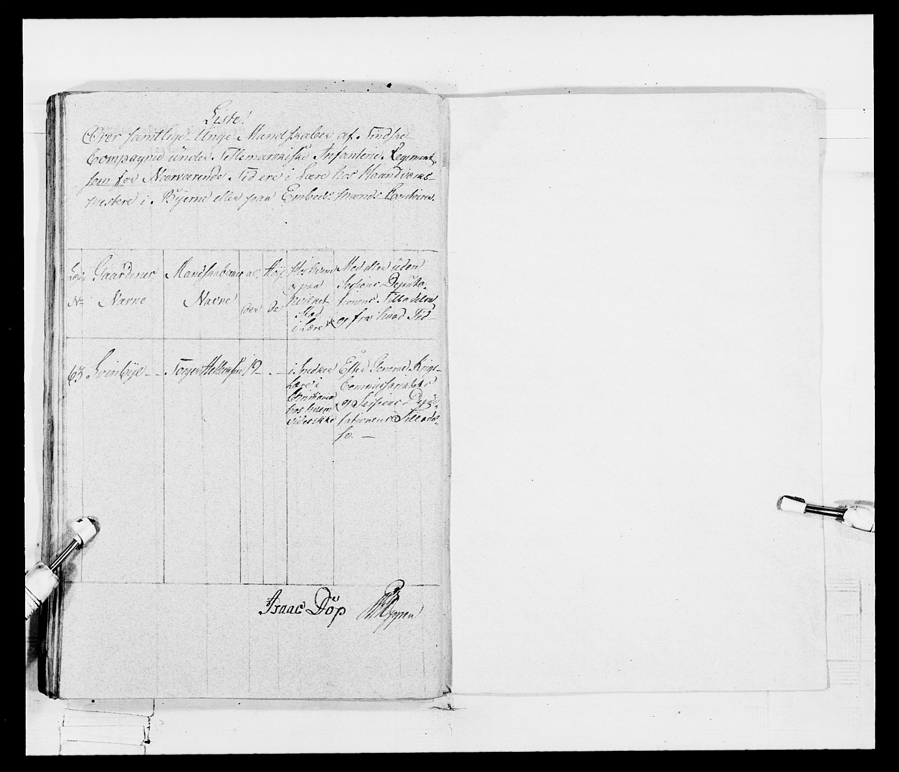Generalitets- og kommissariatskollegiet, Det kongelige norske kommissariatskollegium, AV/RA-EA-5420/E/Eh/L0115: Telemarkske nasjonale infanteriregiment, 1802-1805, s. 532