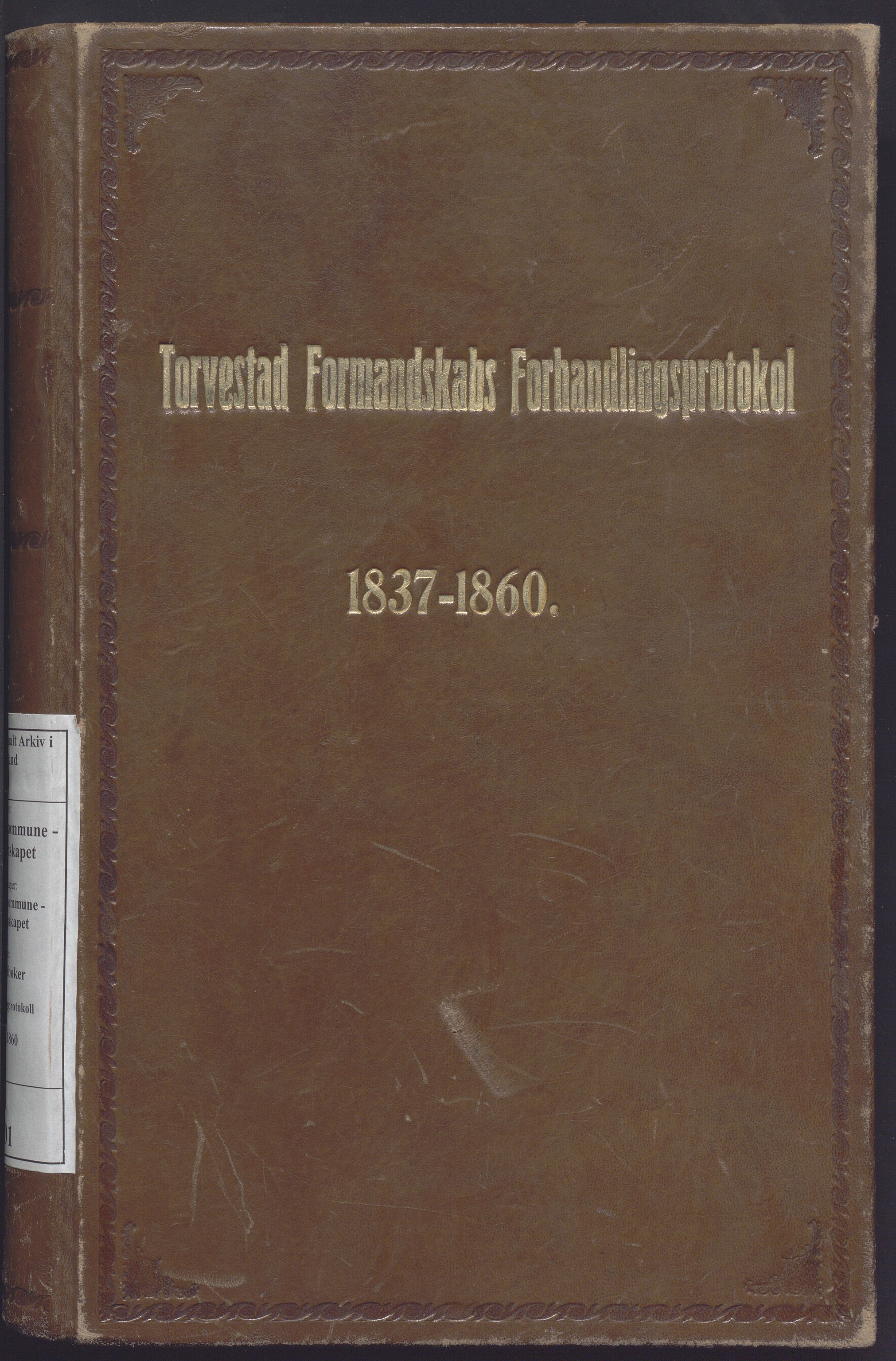 Torvastad kommune - Formannskapet, IKAR/K-101331/A/L0001: Forhandlingsprotokoll, 1837-1860
