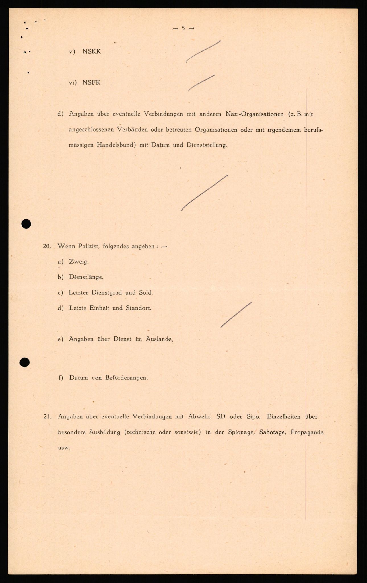 Forsvaret, Forsvarets overkommando II, AV/RA-RAFA-3915/D/Db/L0039: CI Questionaires. Tyske okkupasjonsstyrker i Norge. Østerrikere., 1945-1946, s. 300