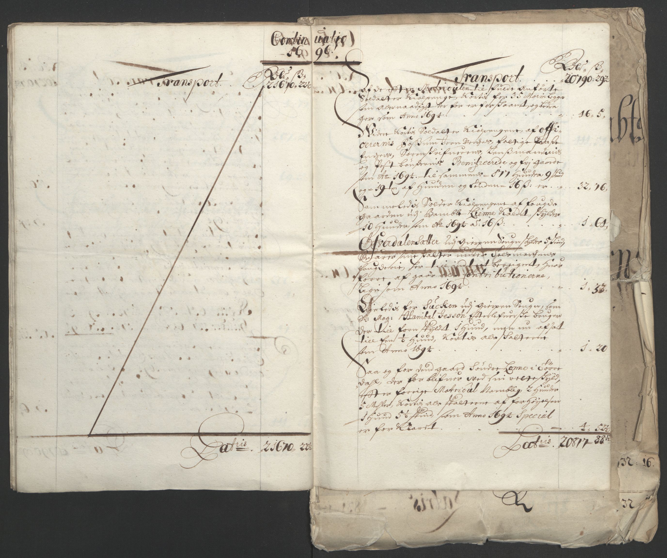 Rentekammeret inntil 1814, Reviderte regnskaper, Fogderegnskap, RA/EA-4092/R36/L2093: Fogderegnskap Øvre og Nedre Telemark og Bamble, 1695, s. 24