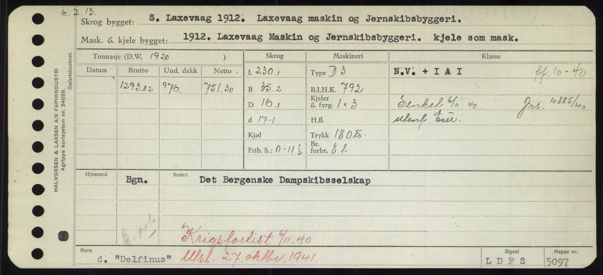 Sjøfartsdirektoratet med forløpere, Skipsmålingen, RA/S-1627/H/Hd/L0008: Fartøy, C-D, s. 439