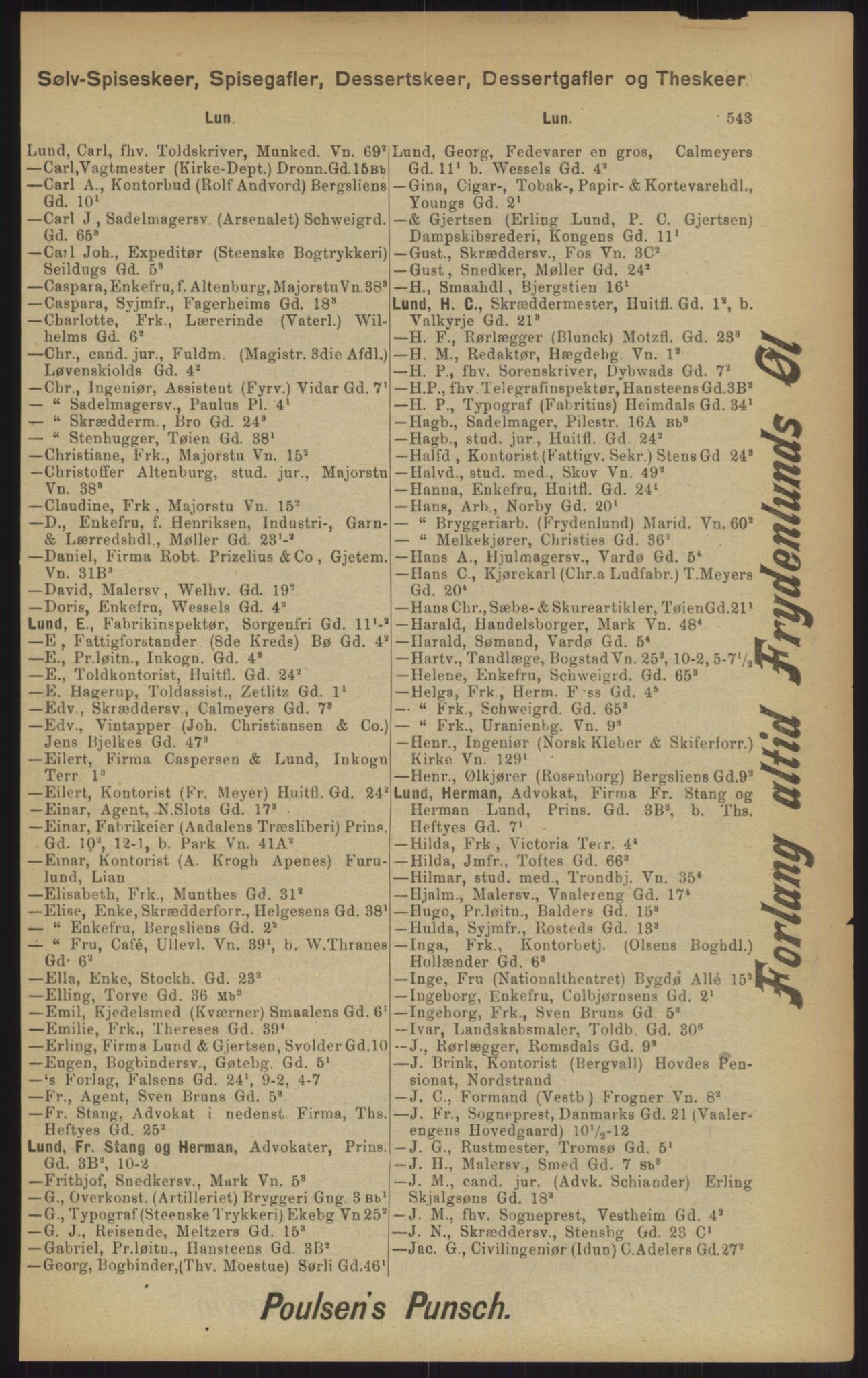 Kristiania/Oslo adressebok, PUBL/-, 1902, s. 543