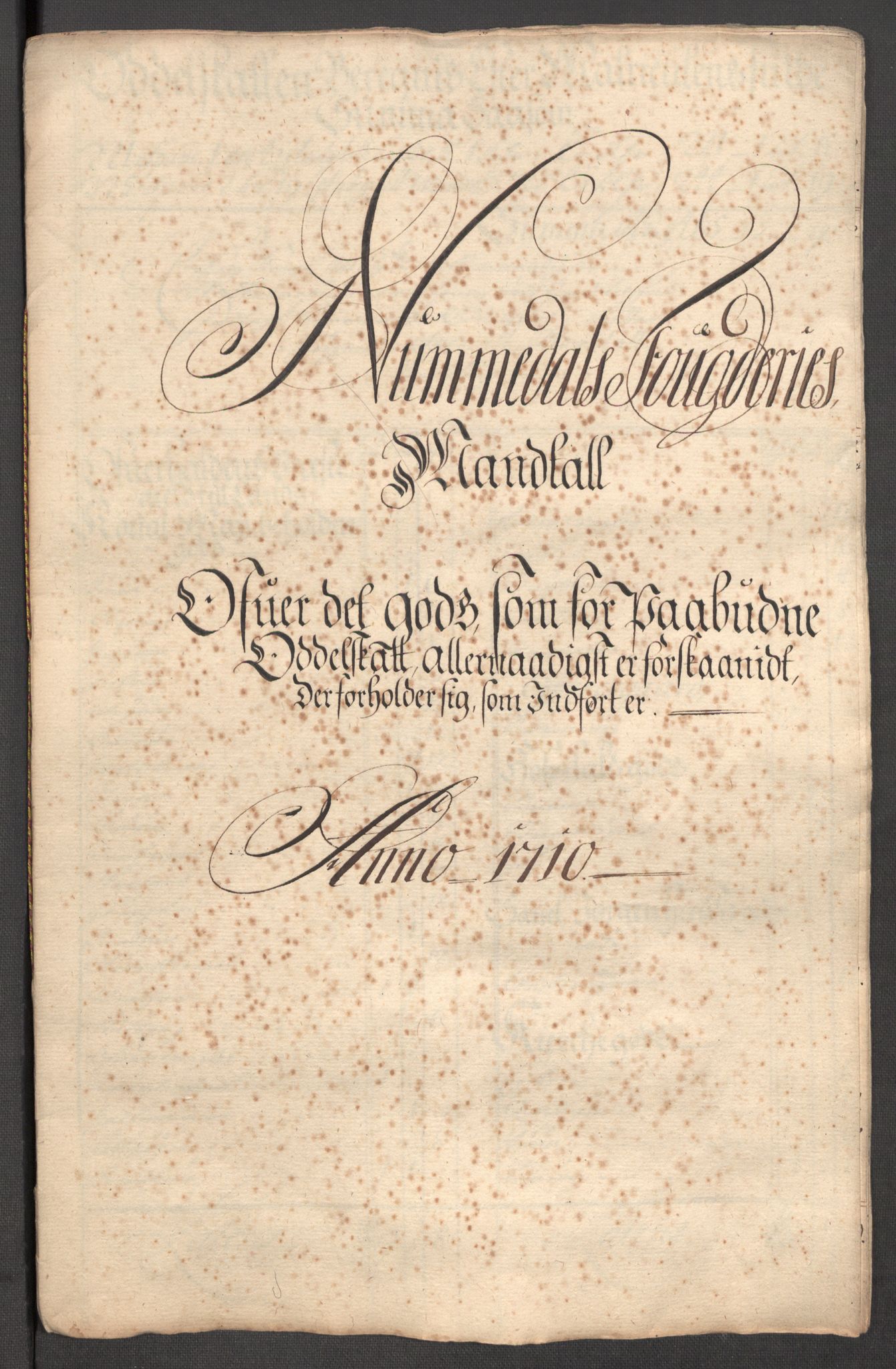Rentekammeret inntil 1814, Reviderte regnskaper, Fogderegnskap, AV/RA-EA-4092/R64/L4431: Fogderegnskap Namdal, 1709-1710, s. 440