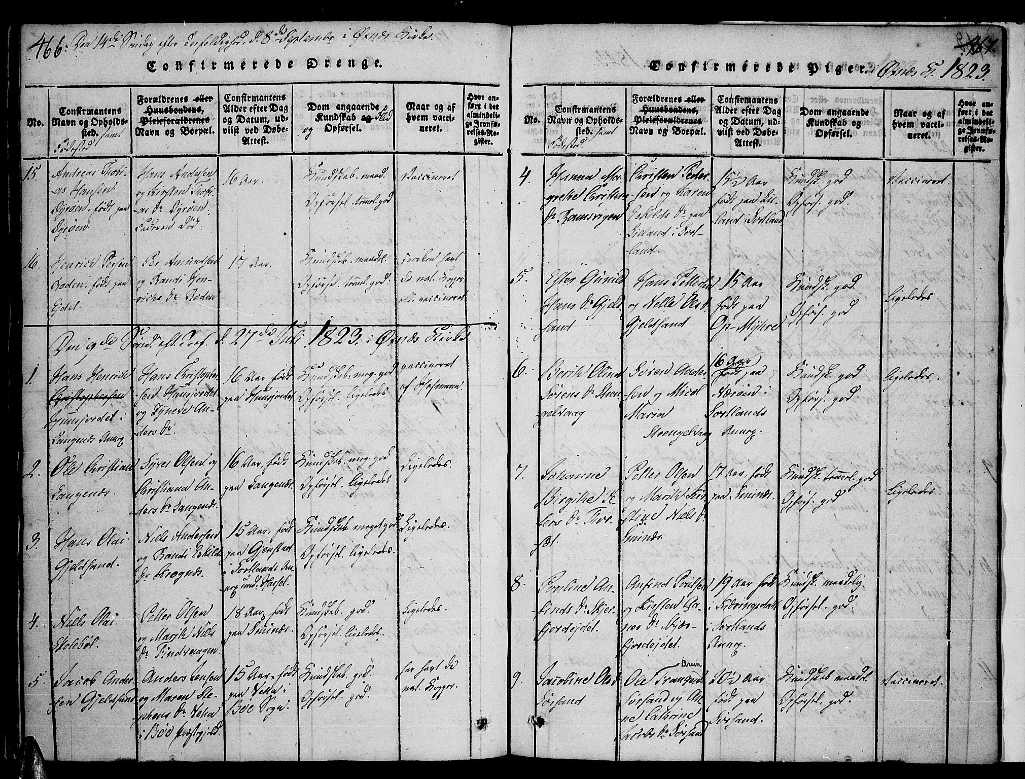 Ministerialprotokoller, klokkerbøker og fødselsregistre - Nordland, AV/SAT-A-1459/893/L1331: Ministerialbok nr. 893A04, 1820-1840, s. 466-467