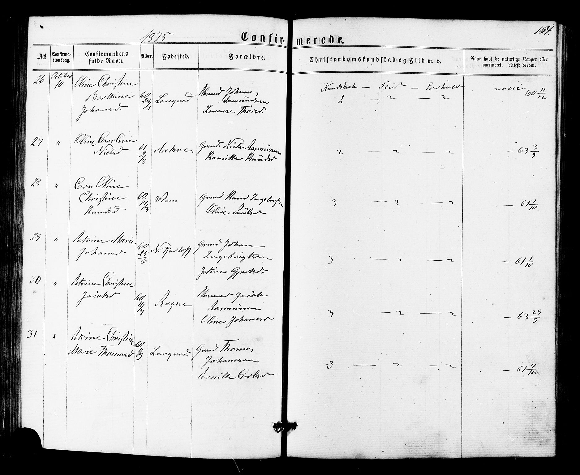 Ministerialprotokoller, klokkerbøker og fødselsregistre - Møre og Romsdal, SAT/A-1454/536/L0498: Ministerialbok nr. 536A07, 1862-1875, s. 164