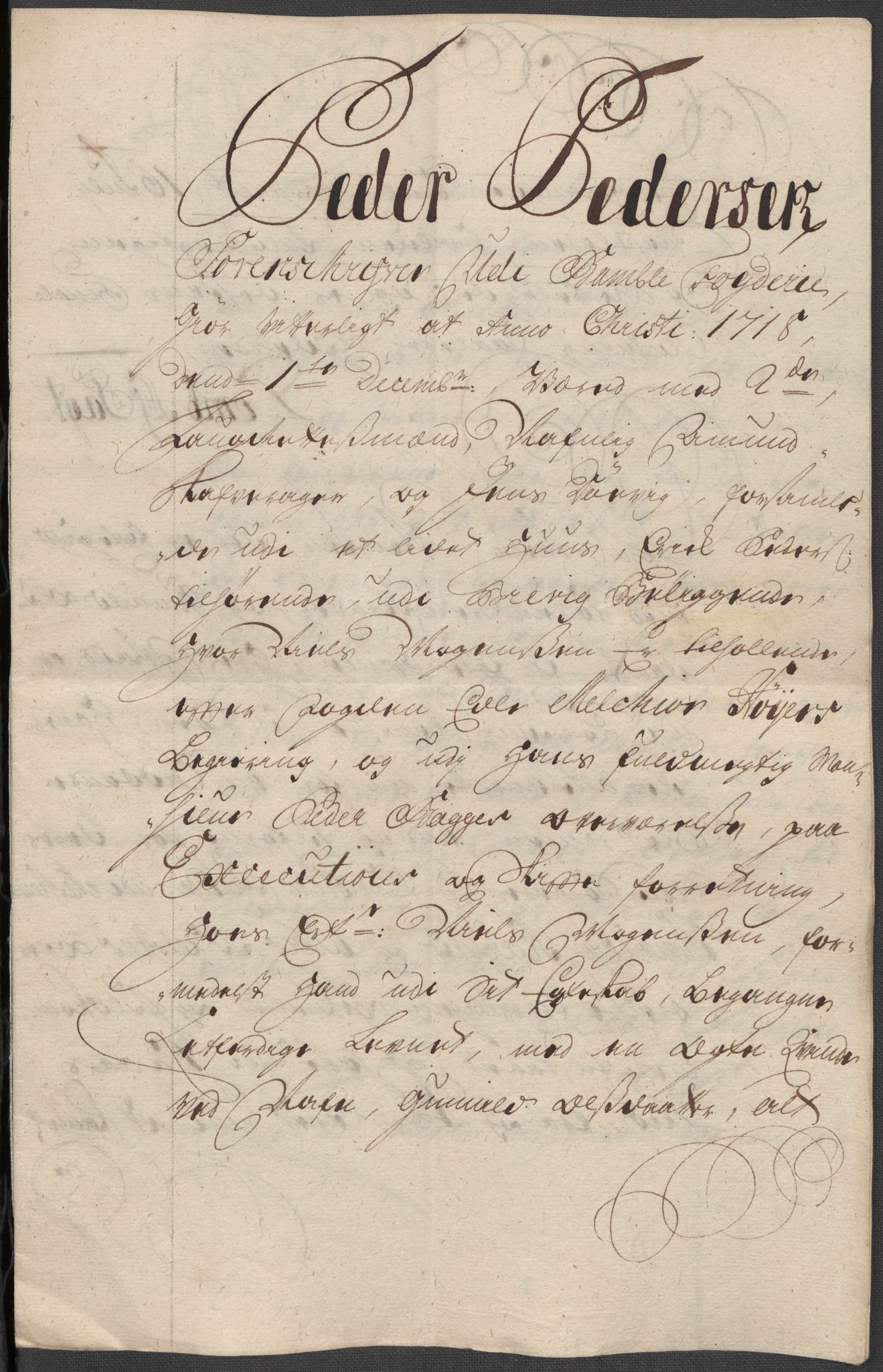 Rentekammeret inntil 1814, Reviderte regnskaper, Fogderegnskap, AV/RA-EA-4092/R36/L2130: Fogderegnskap Øvre og Nedre Telemark og Bamble, 1718, s. 250