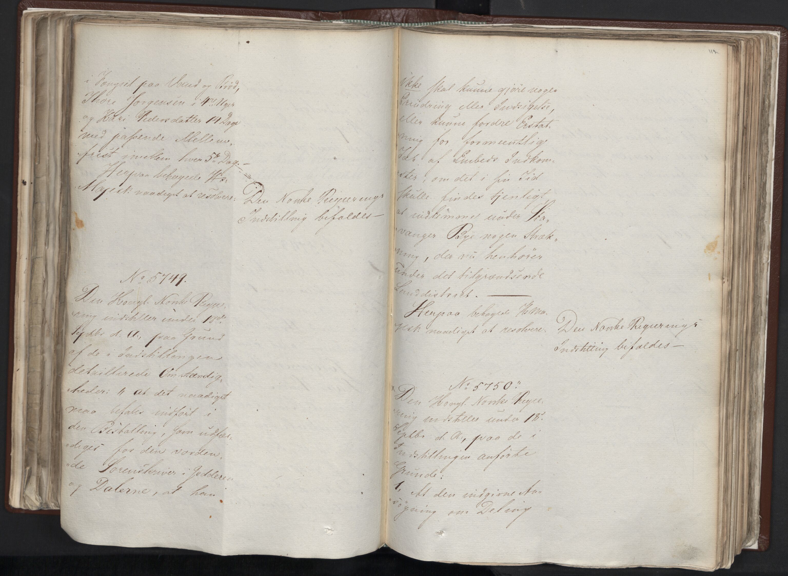 Statsrådssekretariatet, AV/RA-S-1001/A/Ab/L0012: Kgl. res. nr. 5679-6008 II, 1821, s. 116b-117a