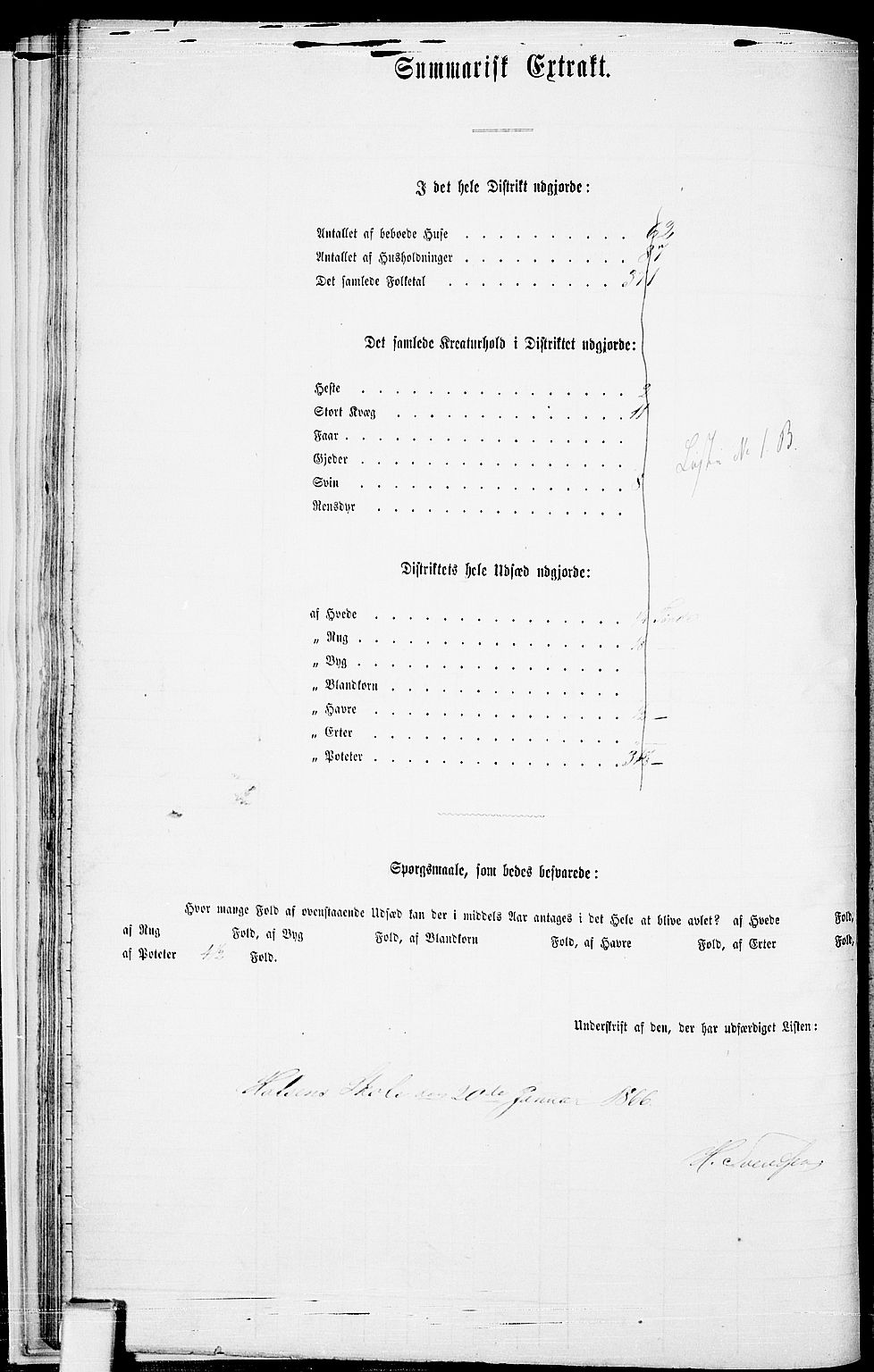 RA, Folketelling 1865 for 0725P Tjølling prestegjeld, 1865, s. 27