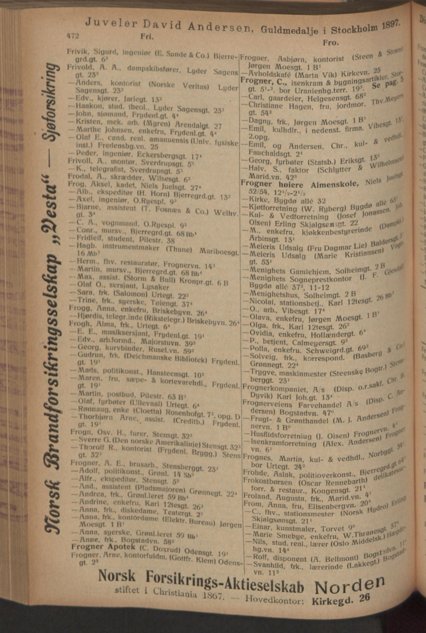 Kristiania/Oslo adressebok, PUBL/-, 1916, s. 472