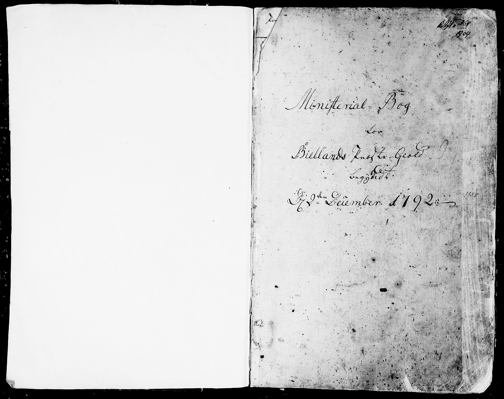 Bjelland sokneprestkontor, SAK/1111-0005/F/Fa/Faa/L0001: Ministerialbok nr. A 1 /2, 1793-1815
