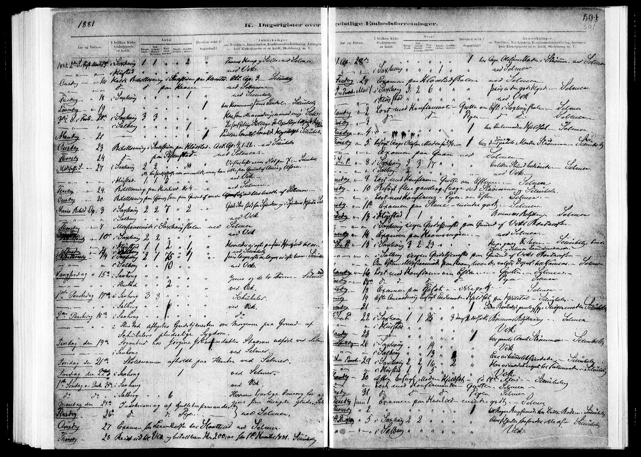 Ministerialprotokoller, klokkerbøker og fødselsregistre - Nord-Trøndelag, SAT/A-1458/730/L0285: Ministerialbok nr. 730A10, 1879-1914, s. 501