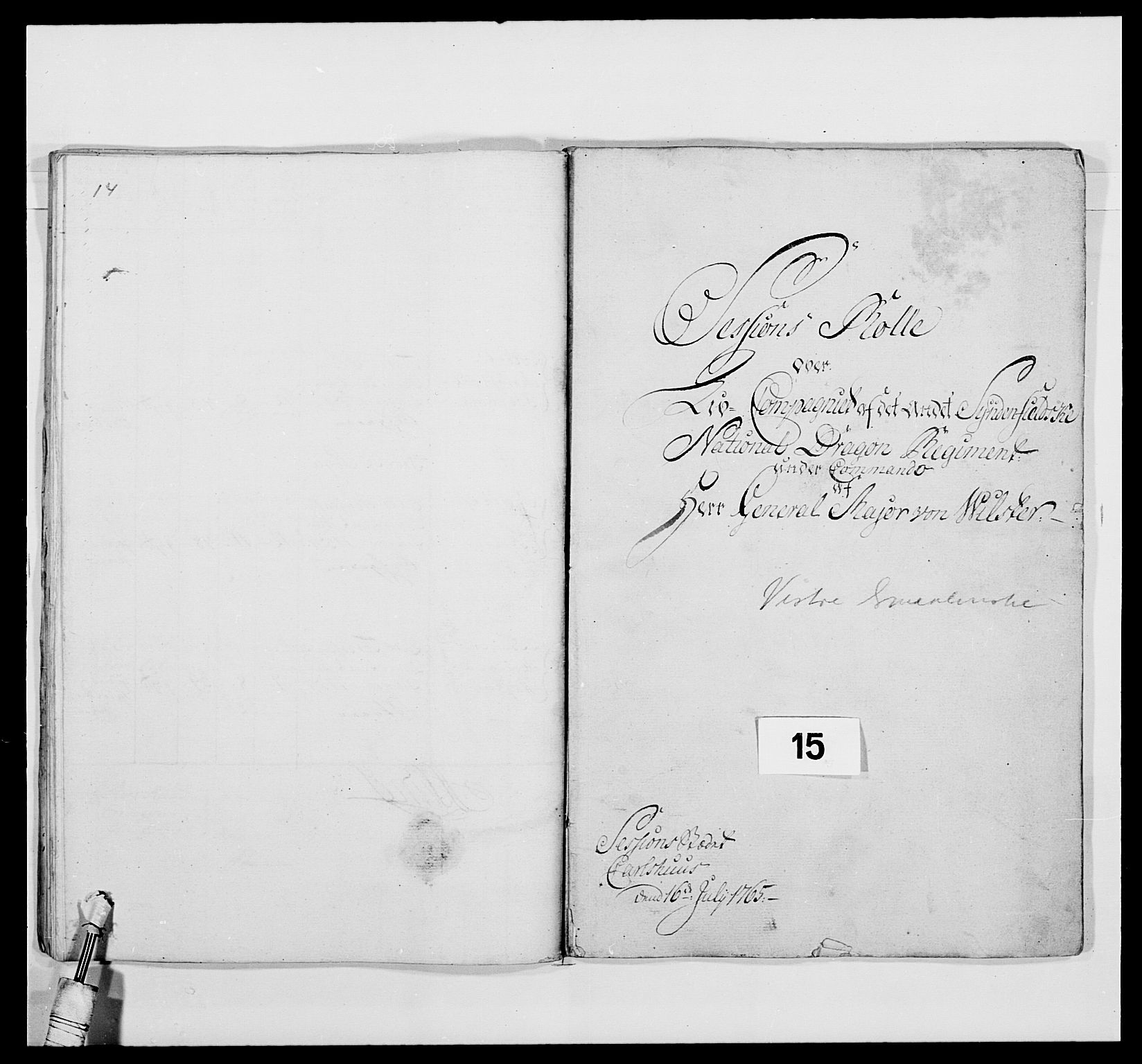 Kommanderende general (KG I) med Det norske krigsdirektorium, AV/RA-EA-5419/E/Ea/L0478: 2. Sønnafjelske dragonregiment, 1765-1767, s. 367