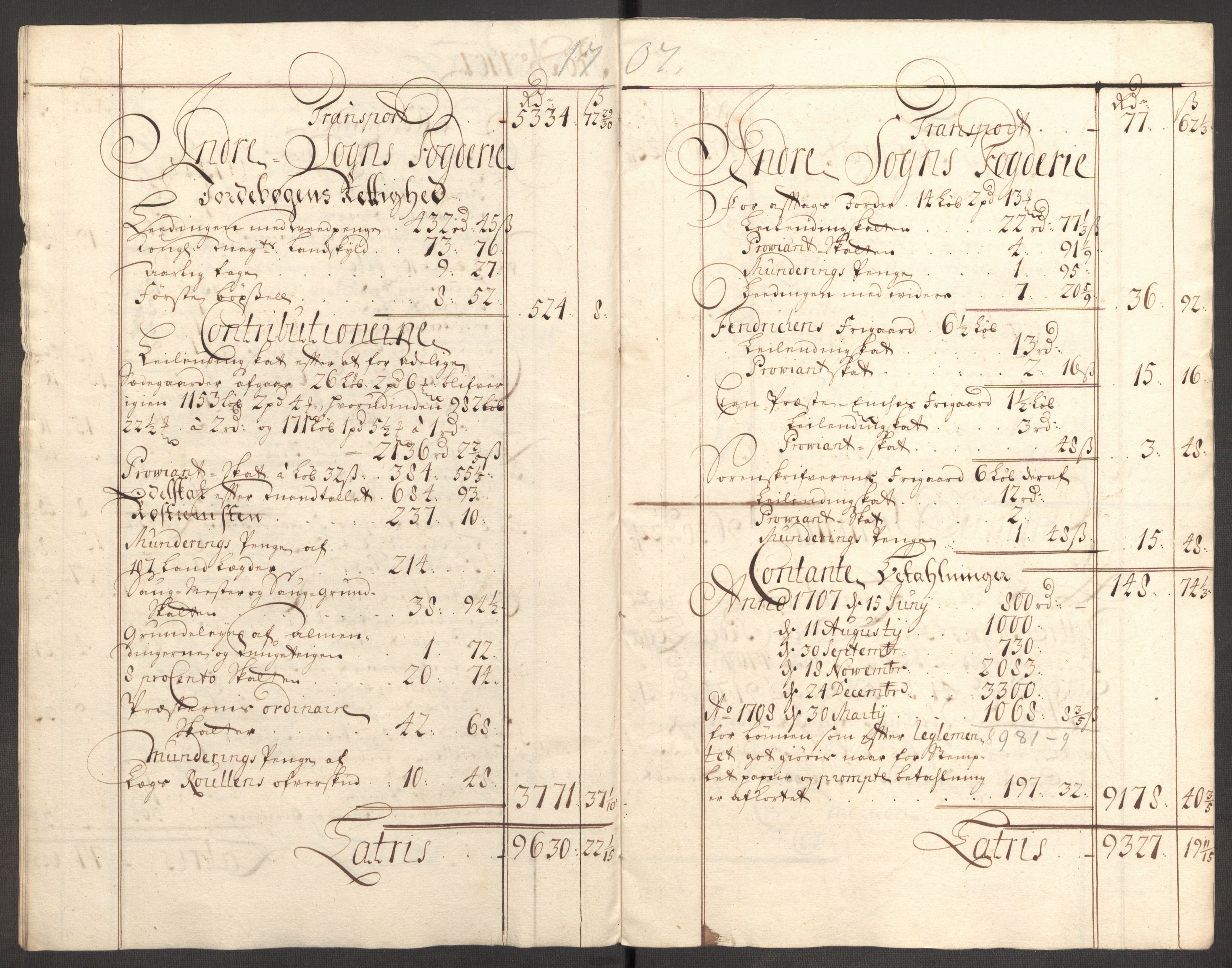 Rentekammeret inntil 1814, Reviderte regnskaper, Fogderegnskap, AV/RA-EA-4092/R52/L3315: Fogderegnskap Sogn, 1708, s. 418