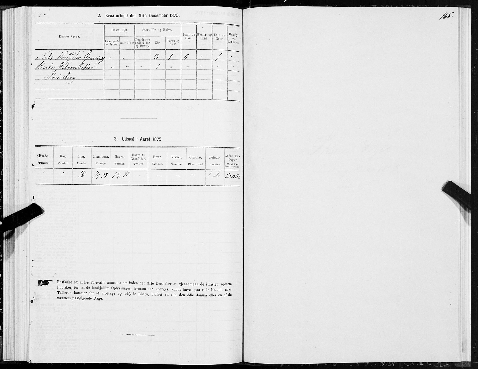 SAT, Folketelling 1875 for 1529P Skodje prestegjeld, 1875, s. 1165